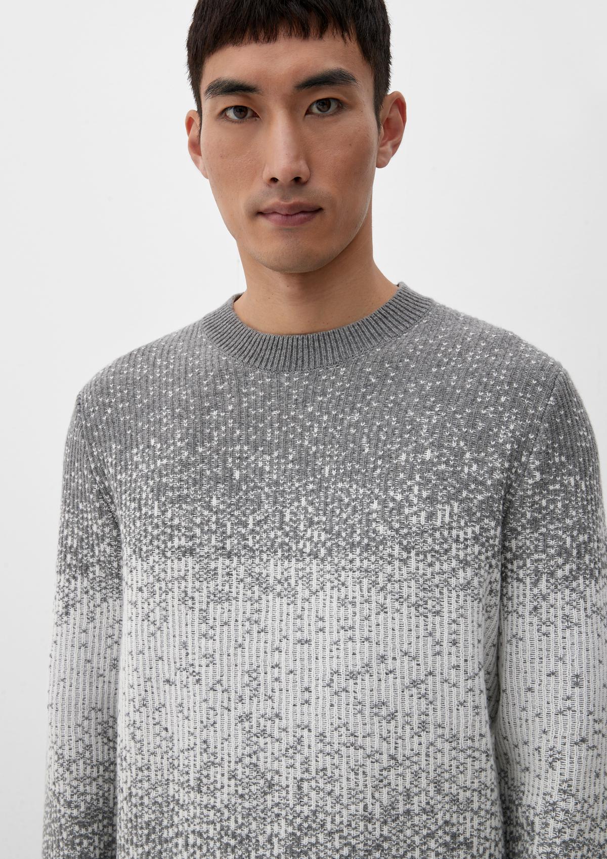 s.Oliver Two-tone jumper with a ribbed texture