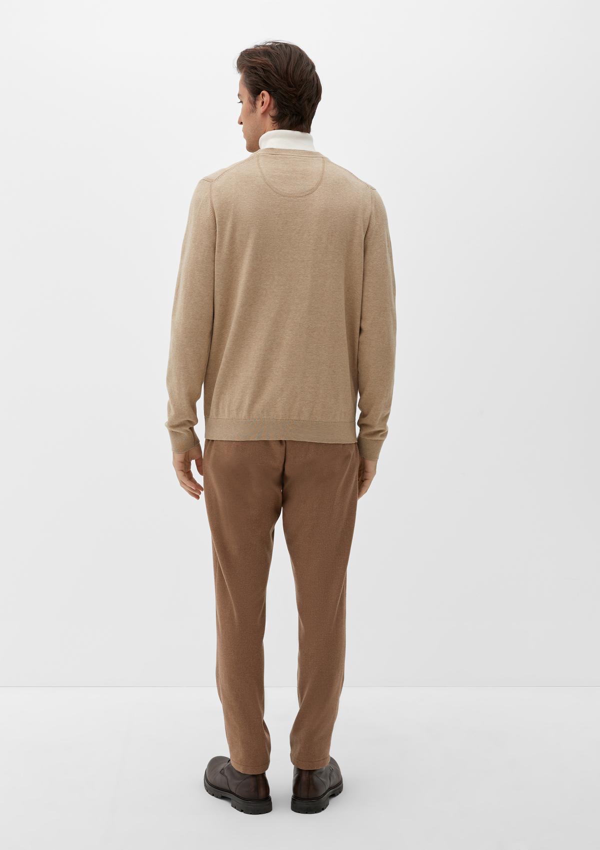 s.Oliver Knitted jumper with a melange effect