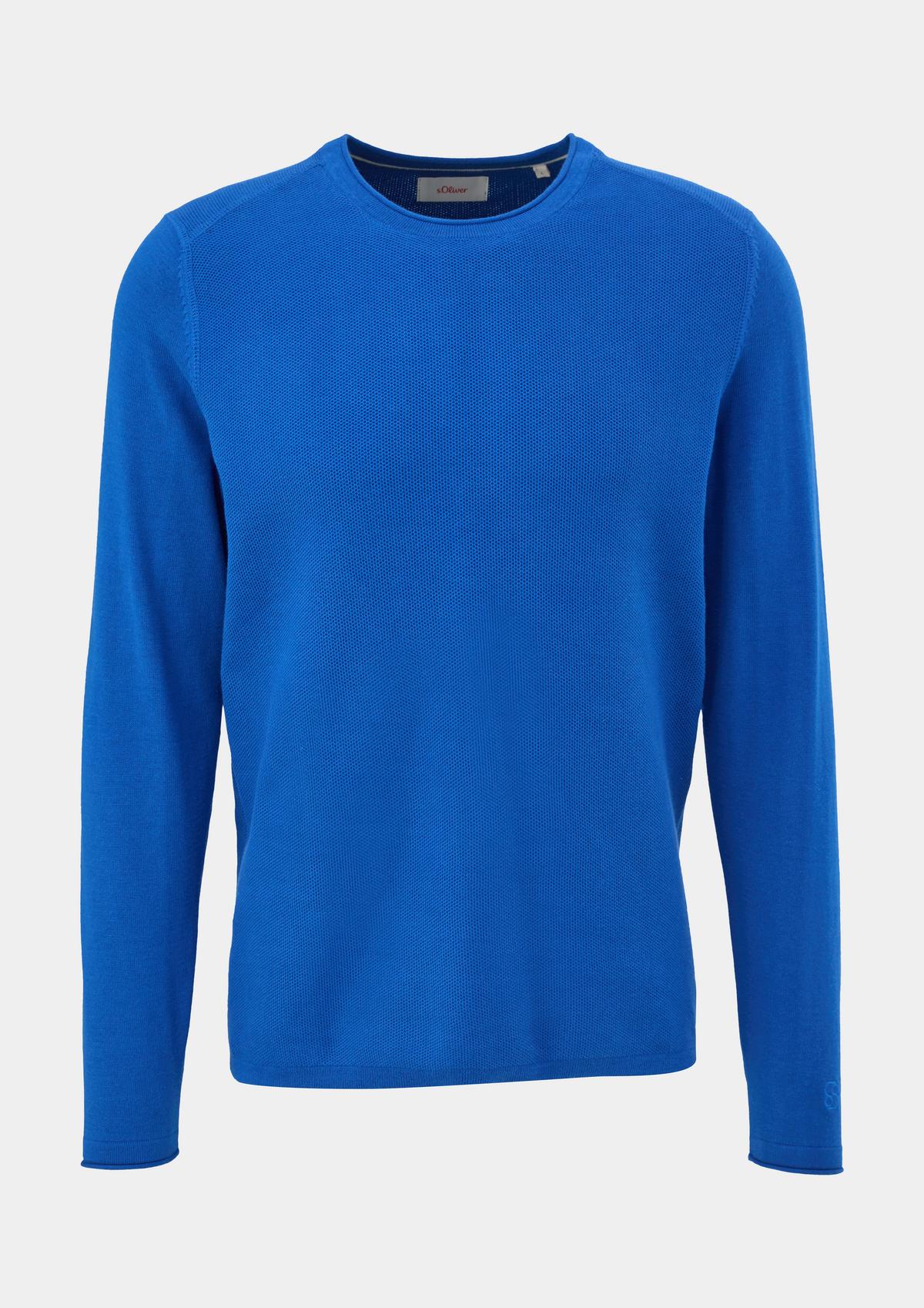 s.Oliver Knitted jumper with rolled hems