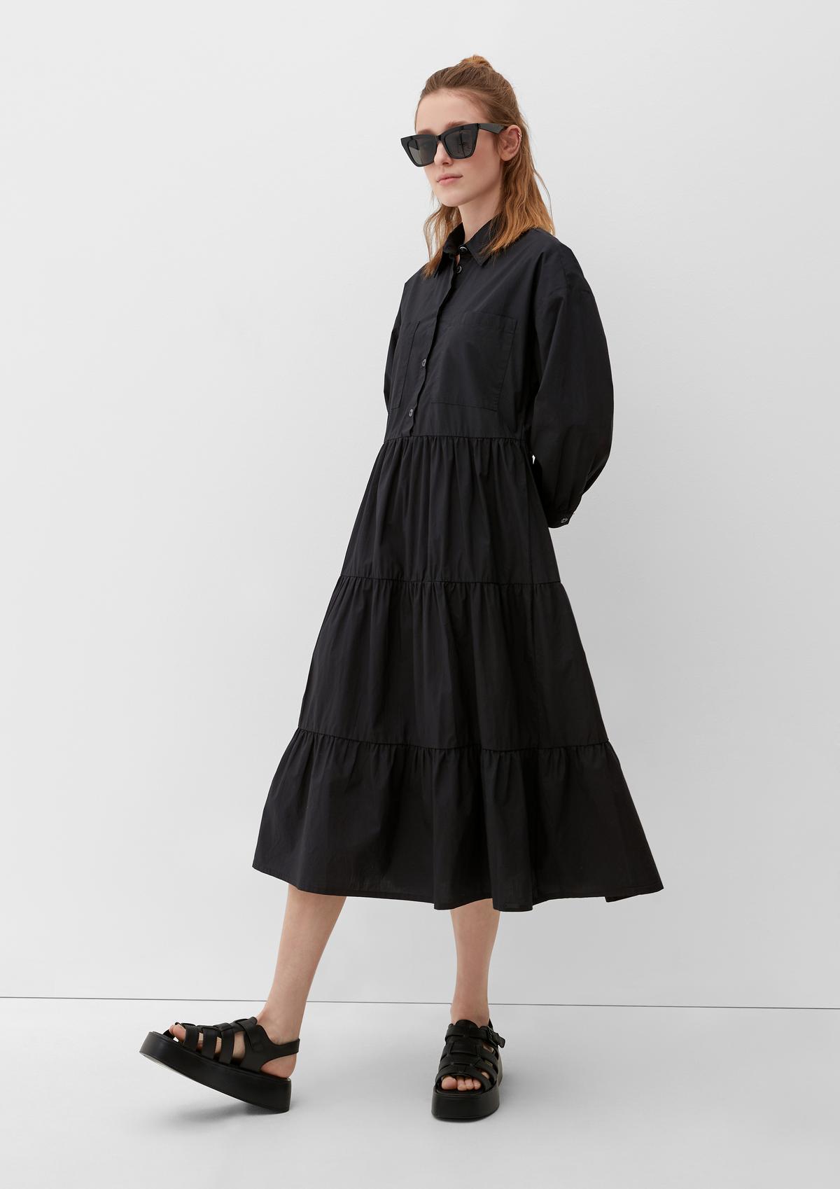 s.Oliver Tiered dress with gathers
