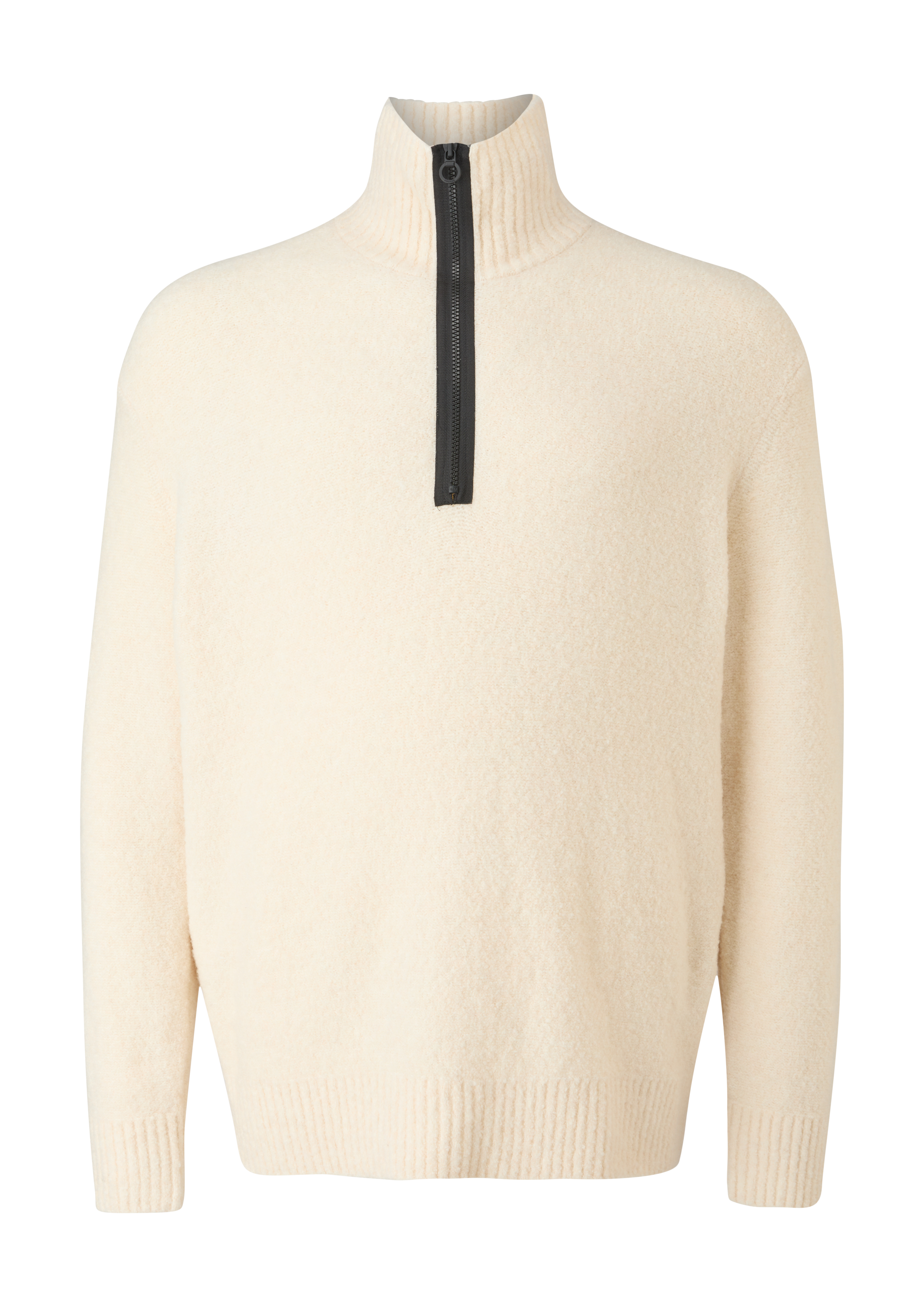 s.Oliver - Bouclé-Troyer im Wollmix, Herren, Beige