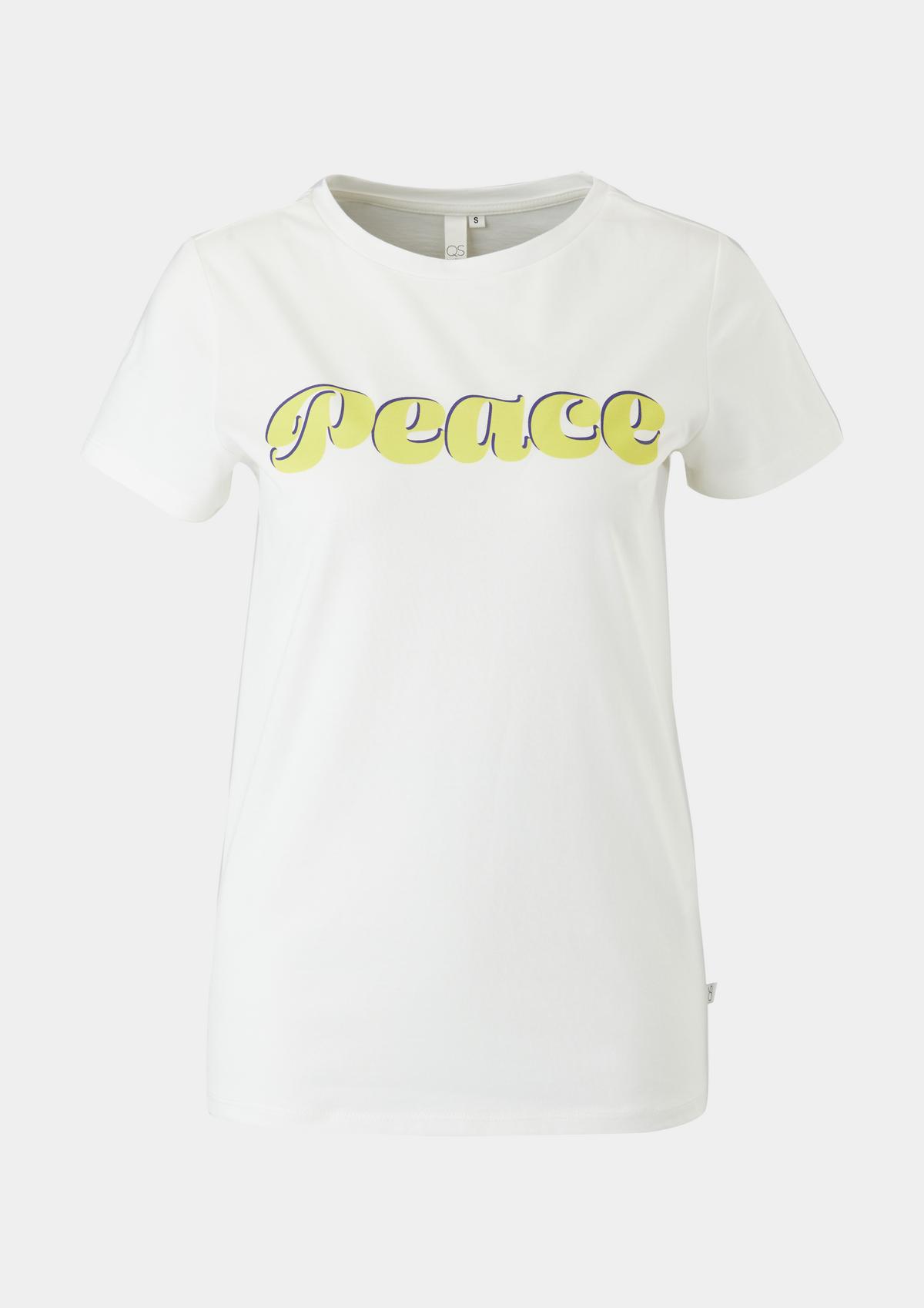 s.Oliver Jersey shirt met tekstprint