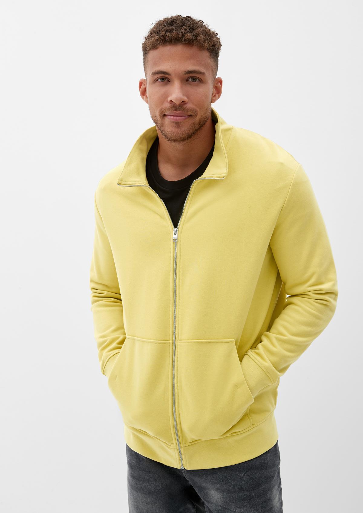 Sweatshirt Jacket - light yellow