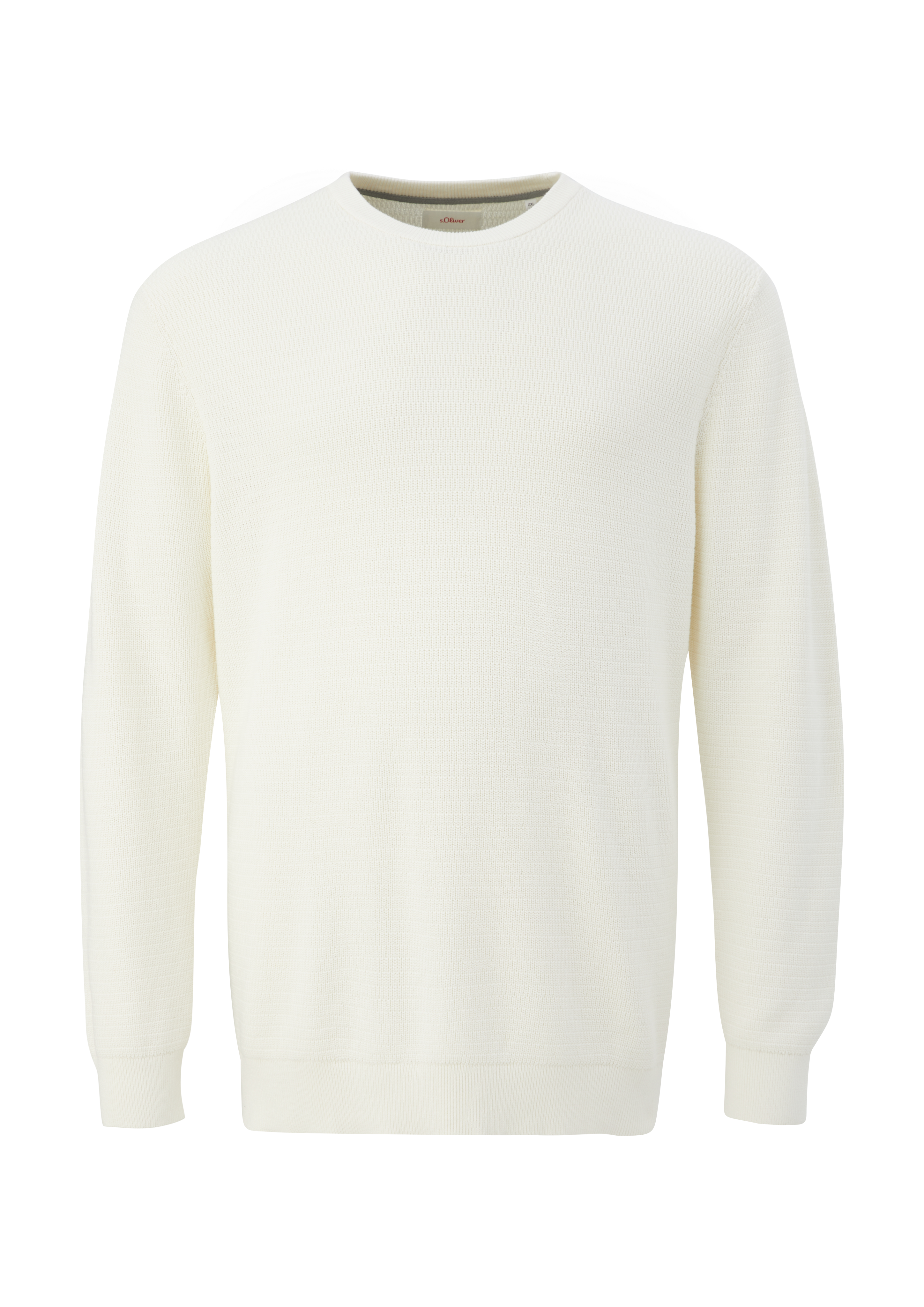 s.Oliver - Pullover aus Strukturstrick, Herren, creme