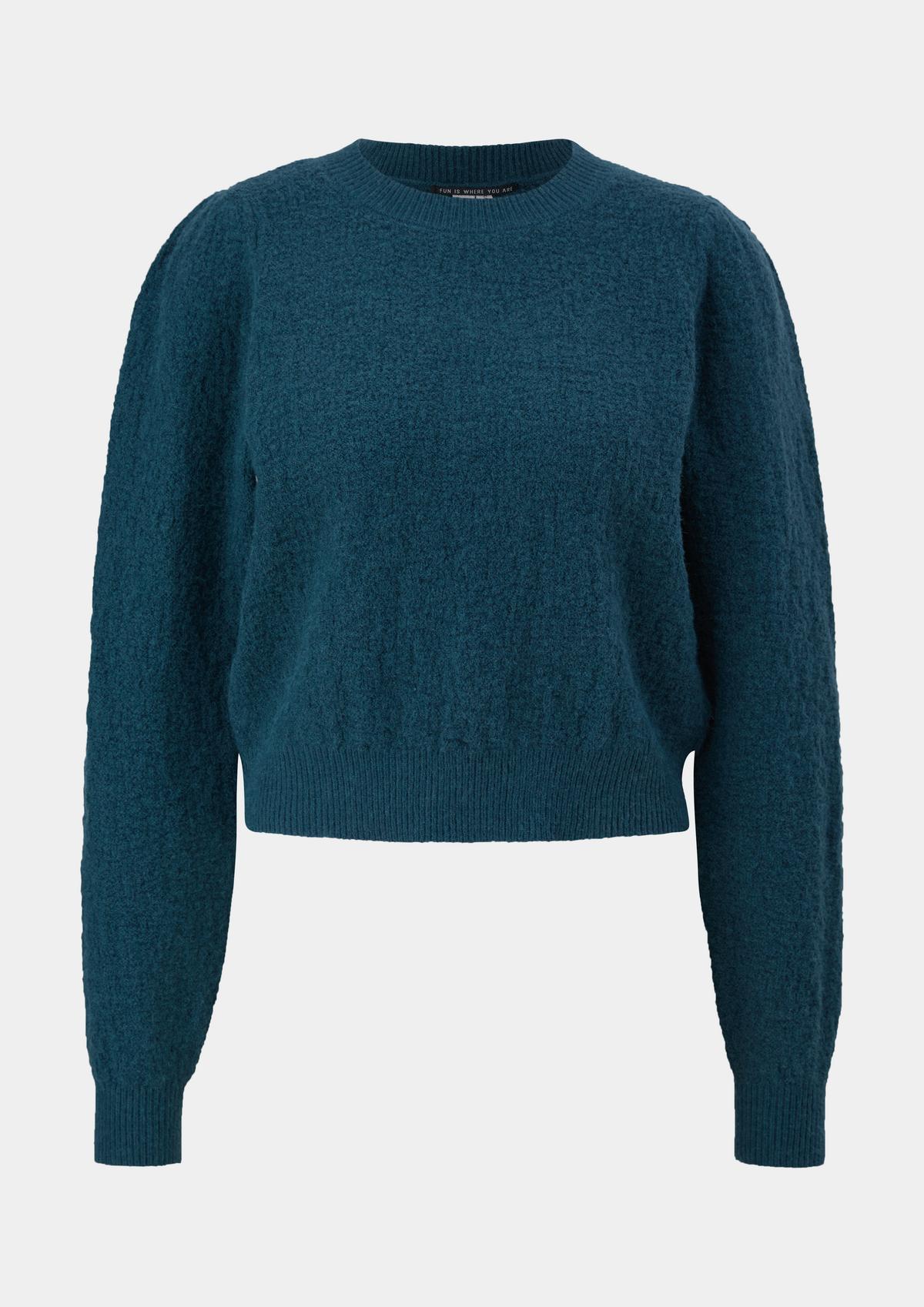 s.Oliver pletený pulovr se strukturovaným vzorem