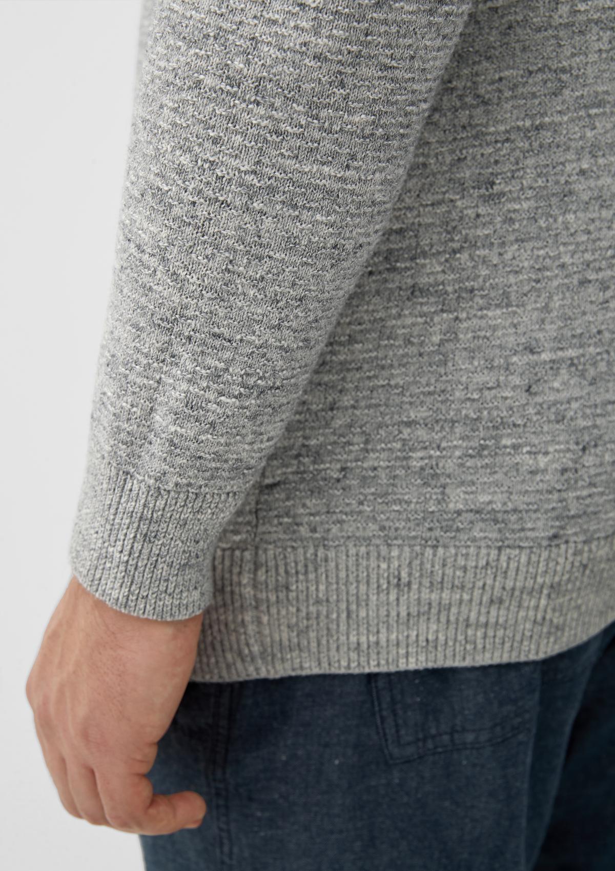 s.Oliver Strukturovaný pletený pulovr