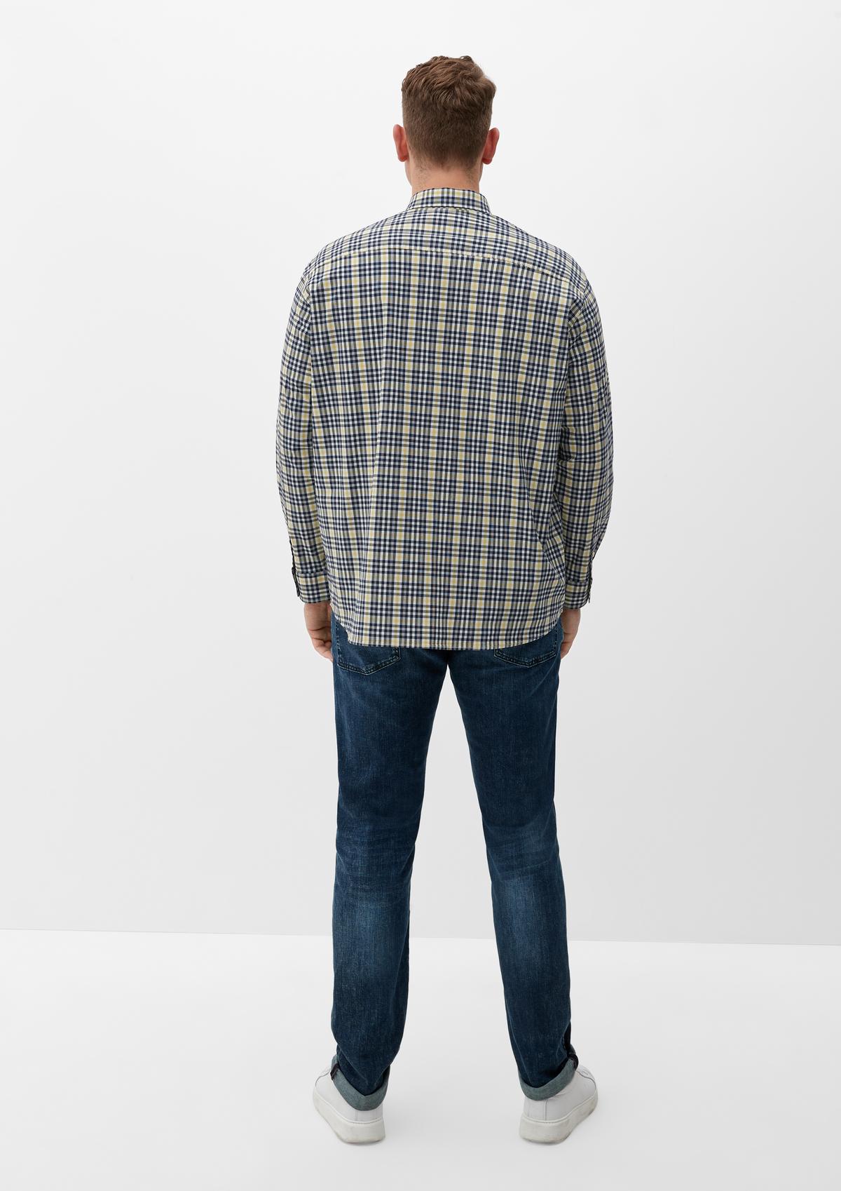 s.Oliver Slim: Hemd mit Button Down-Kragen