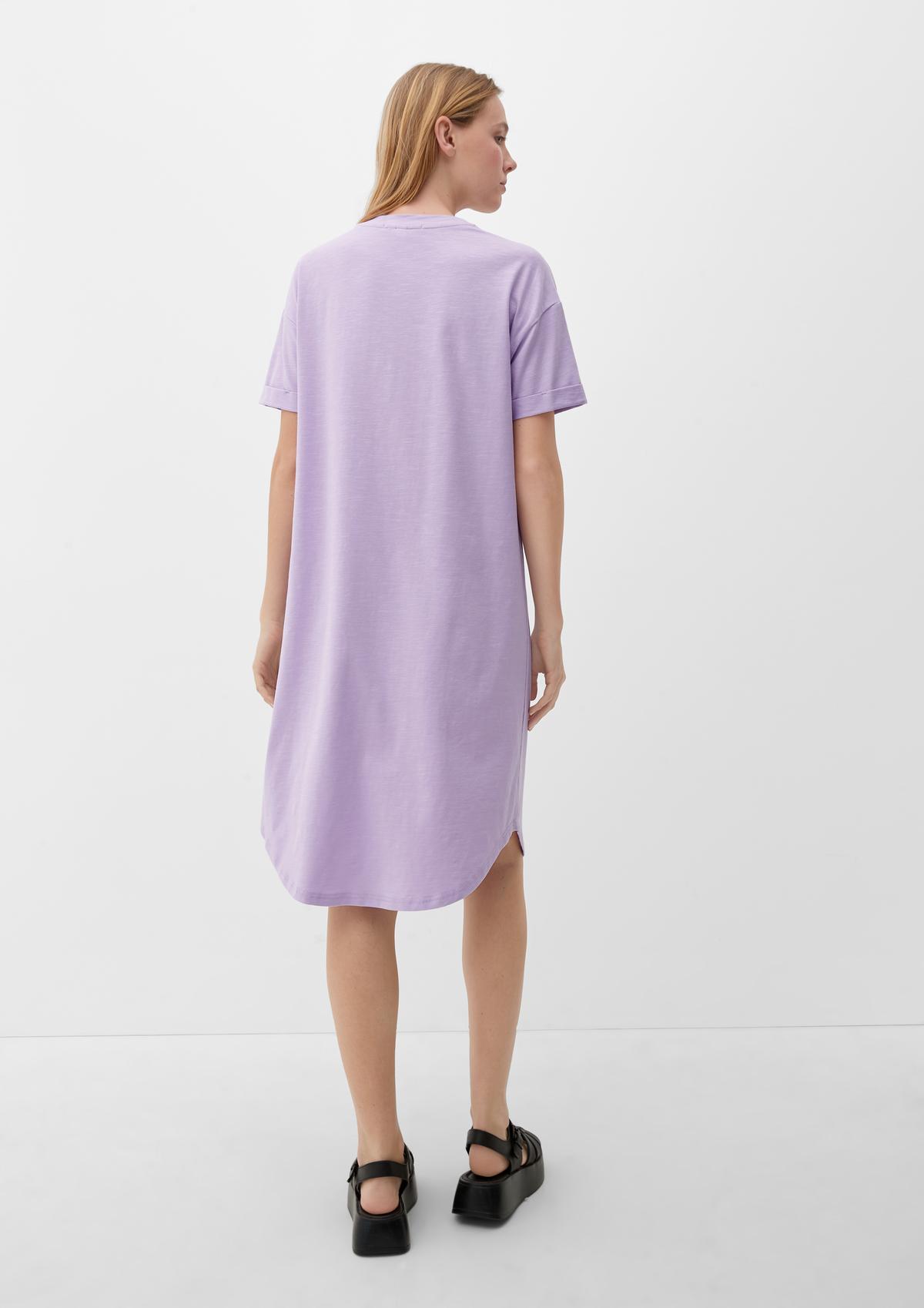 s.Oliver Shirt dress with slub yarn texture