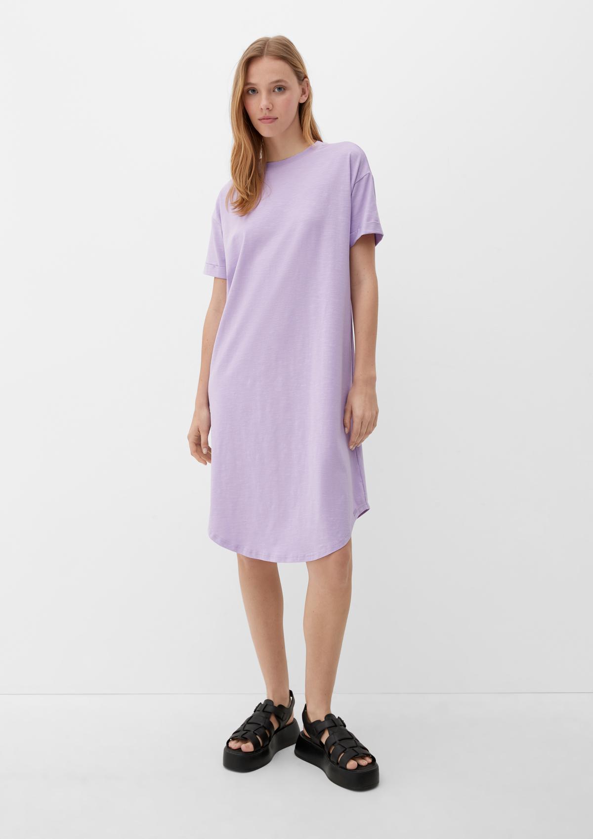 s.Oliver Shirt dress with slub yarn texture