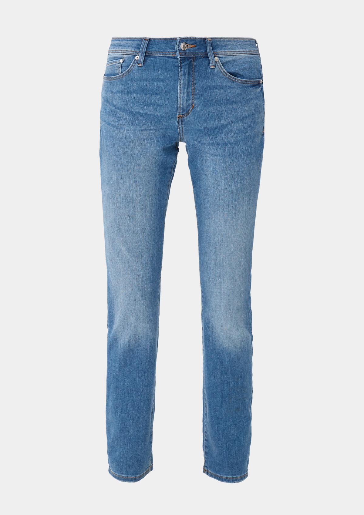 s.Oliver Slim: jeans met garment wash