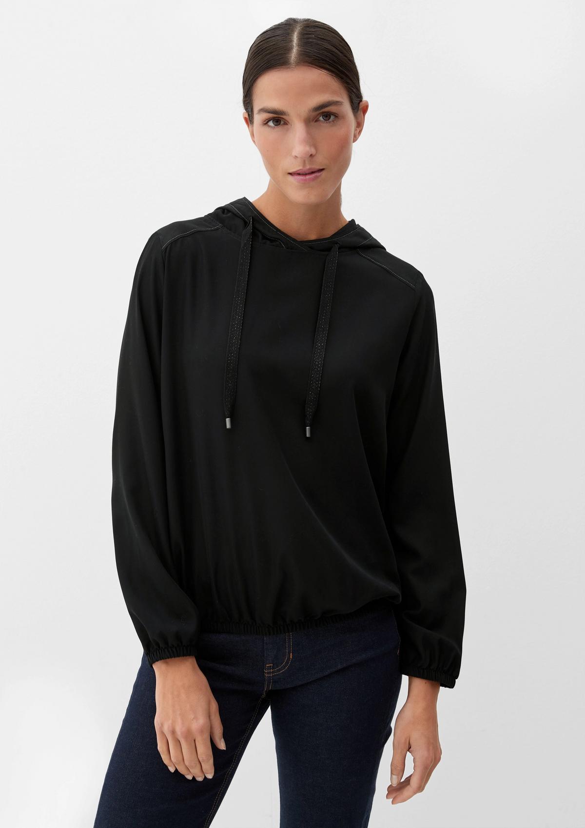 s.Oliver Blouse hoodie with glitter details