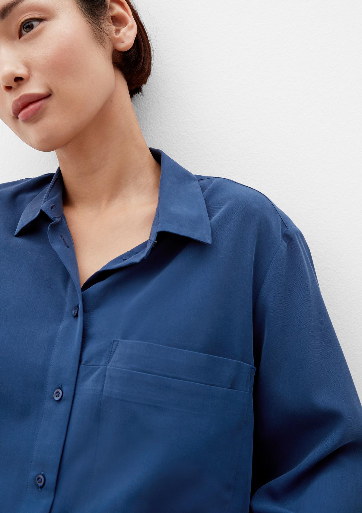 s.Oliver Twill blouse in a viscose blend
