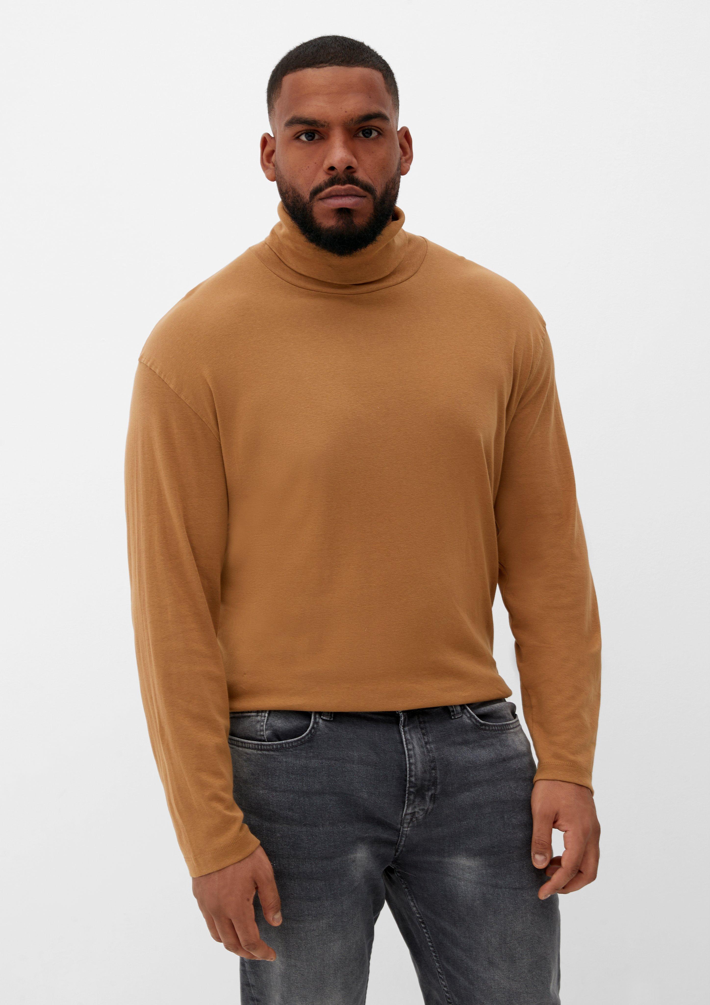 S.Oliver Geripptes Longsleeve mit Turtleneck