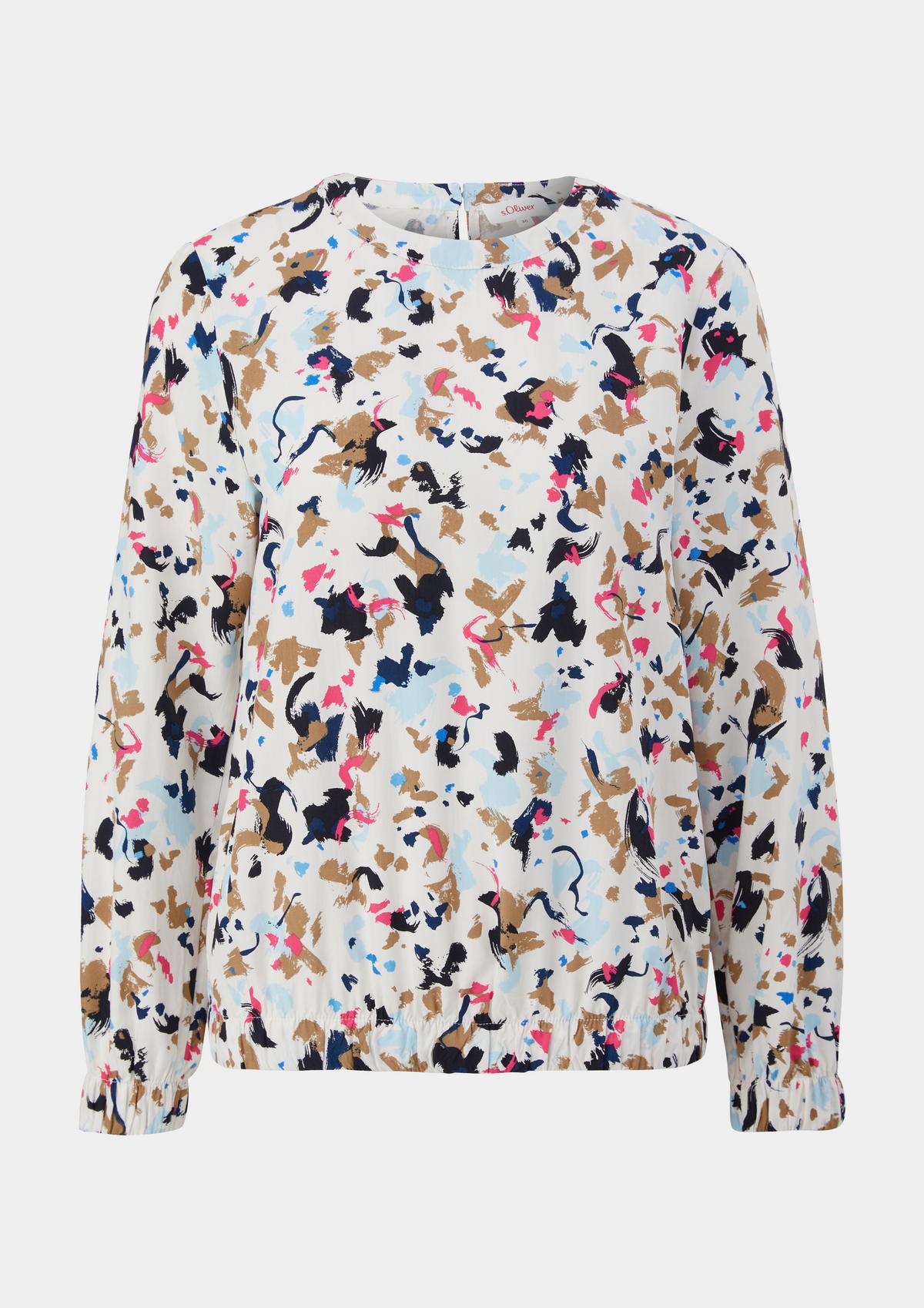 s.Oliver Viscose blouse met abstract motief