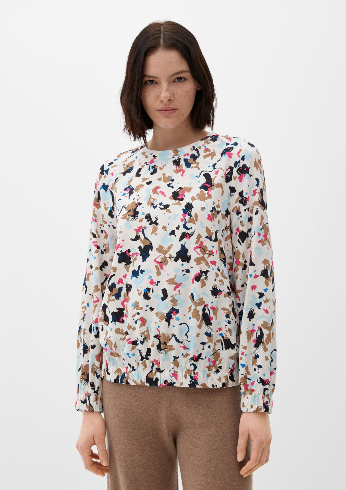 s.Oliver Viscose blouse with an abstract pattern