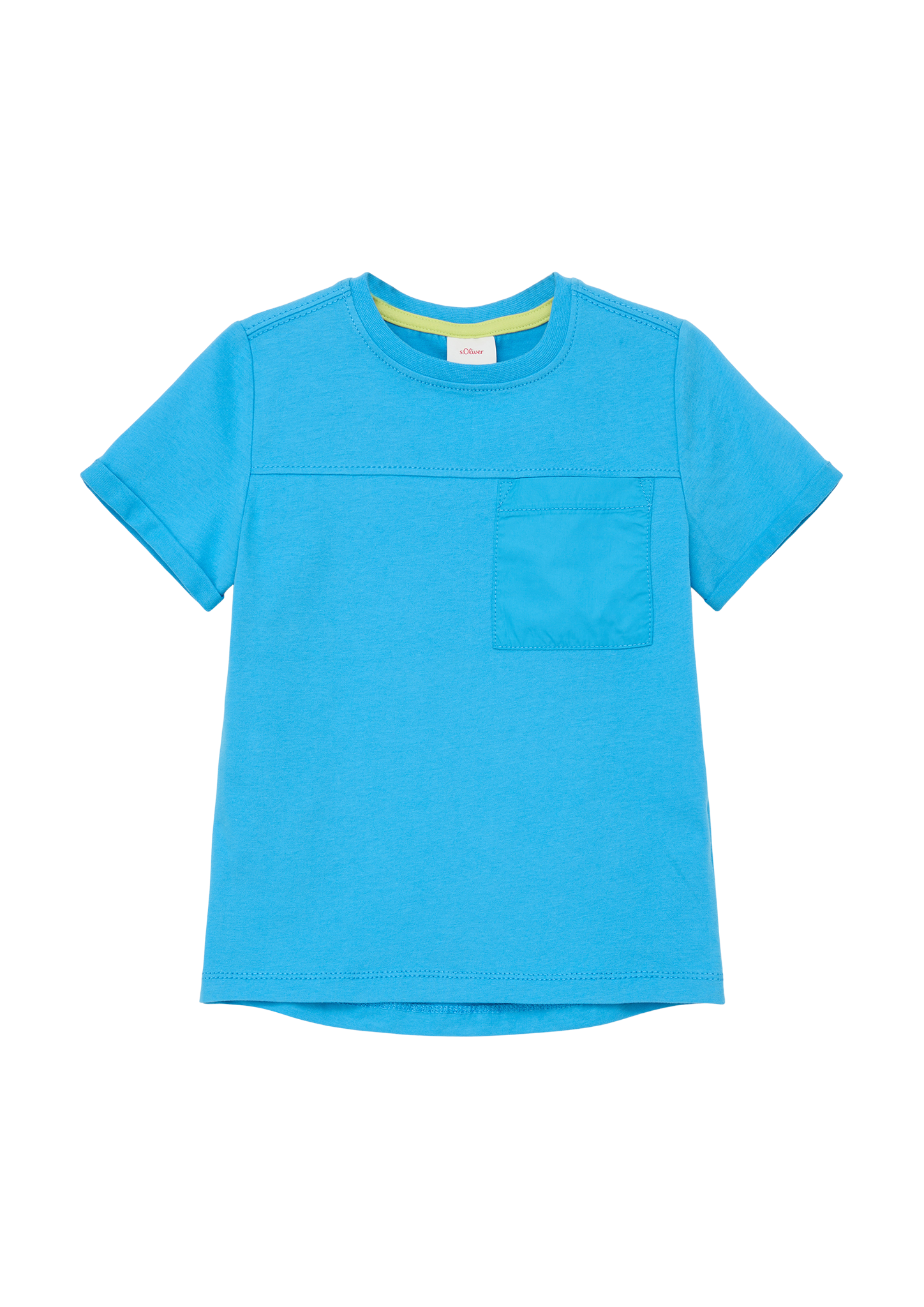 s.Oliver - T-Shirt mit Brusttasche, Kinder, türkis