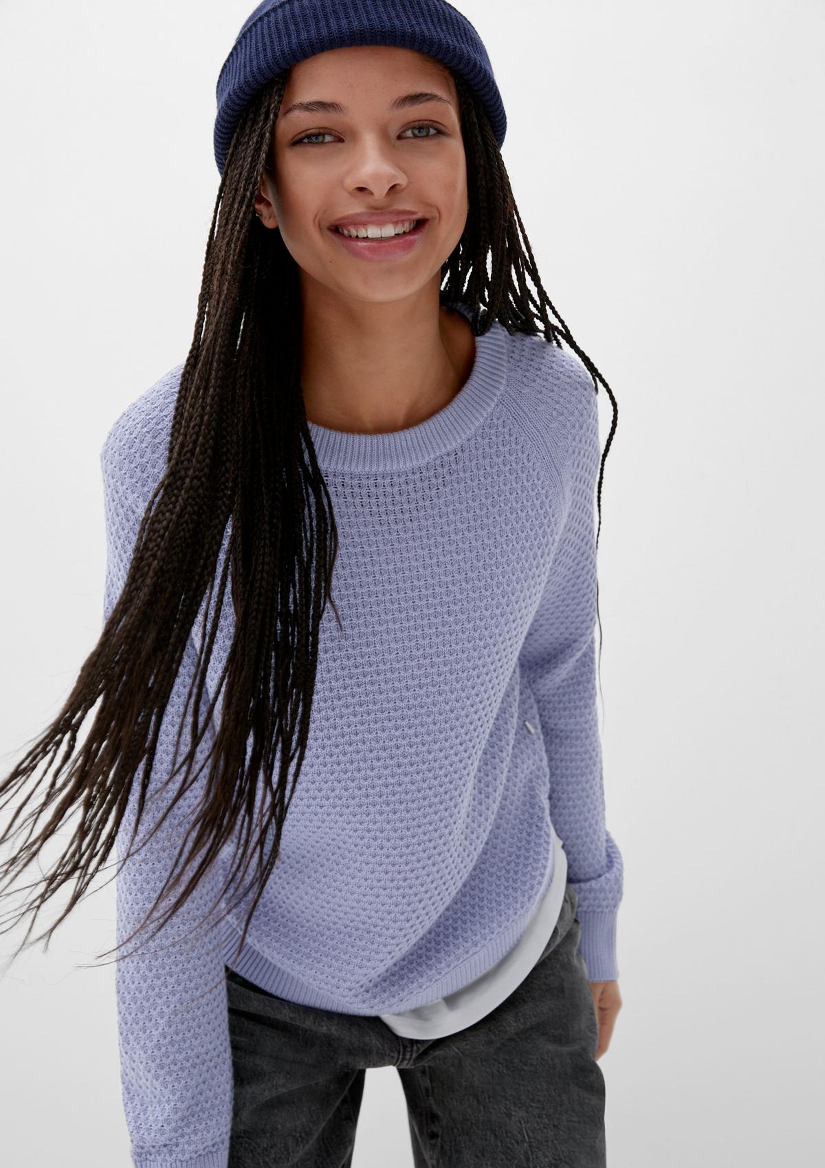 s.Oliver Knitted jumper with textured pattern