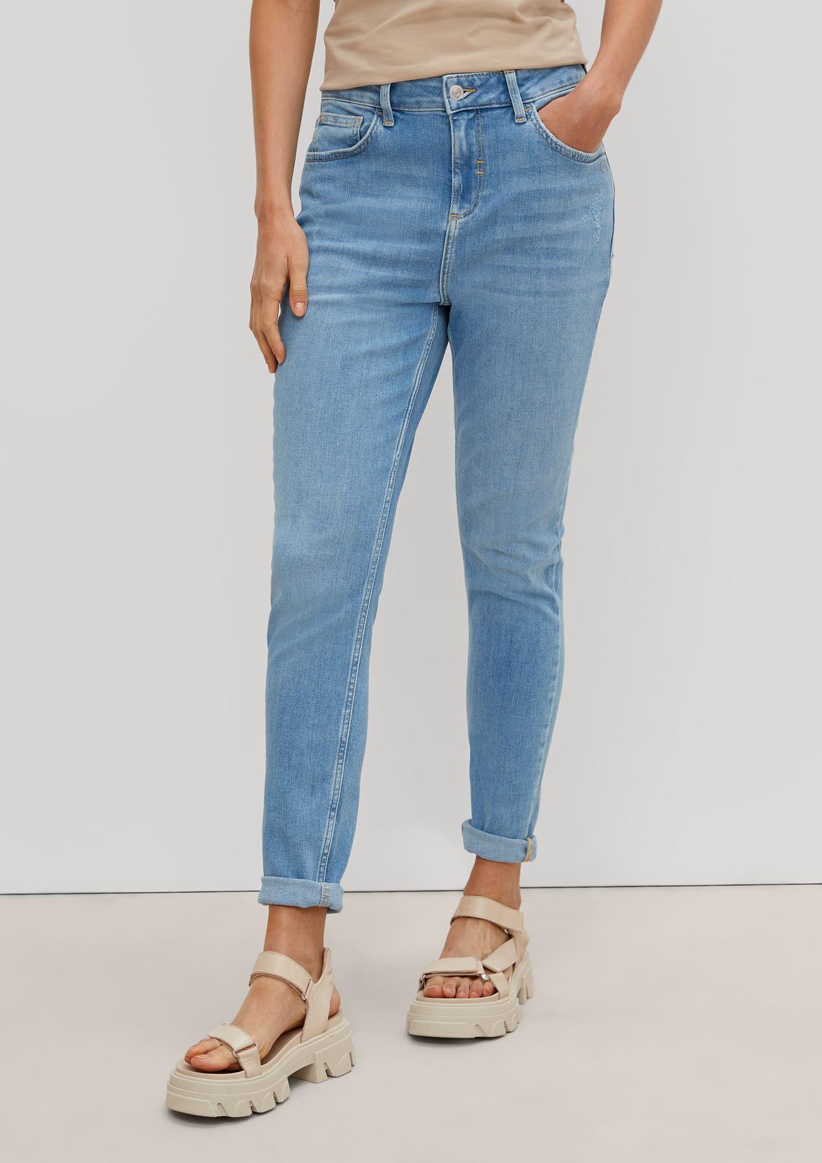comma Skinny: jeans with a garment wash