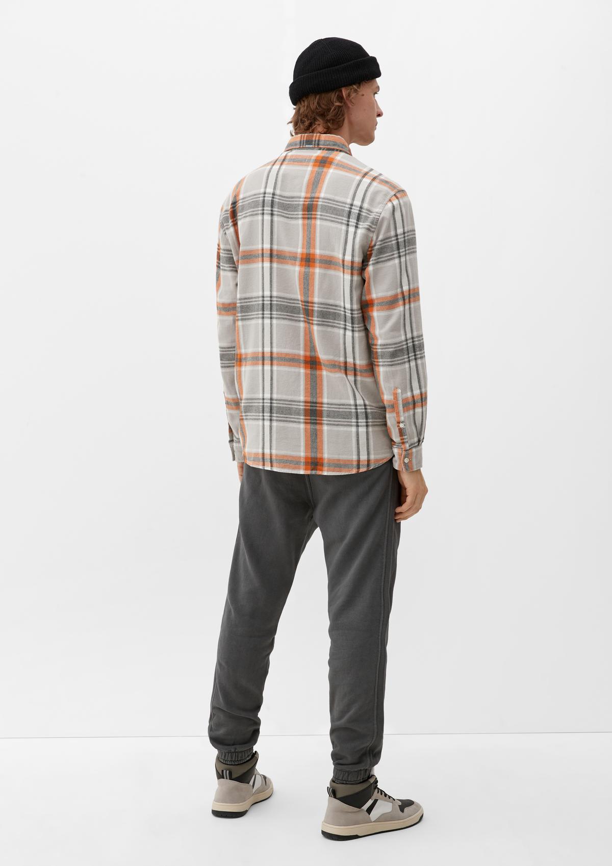 s.Oliver Regular : chemise en coton à carreaux