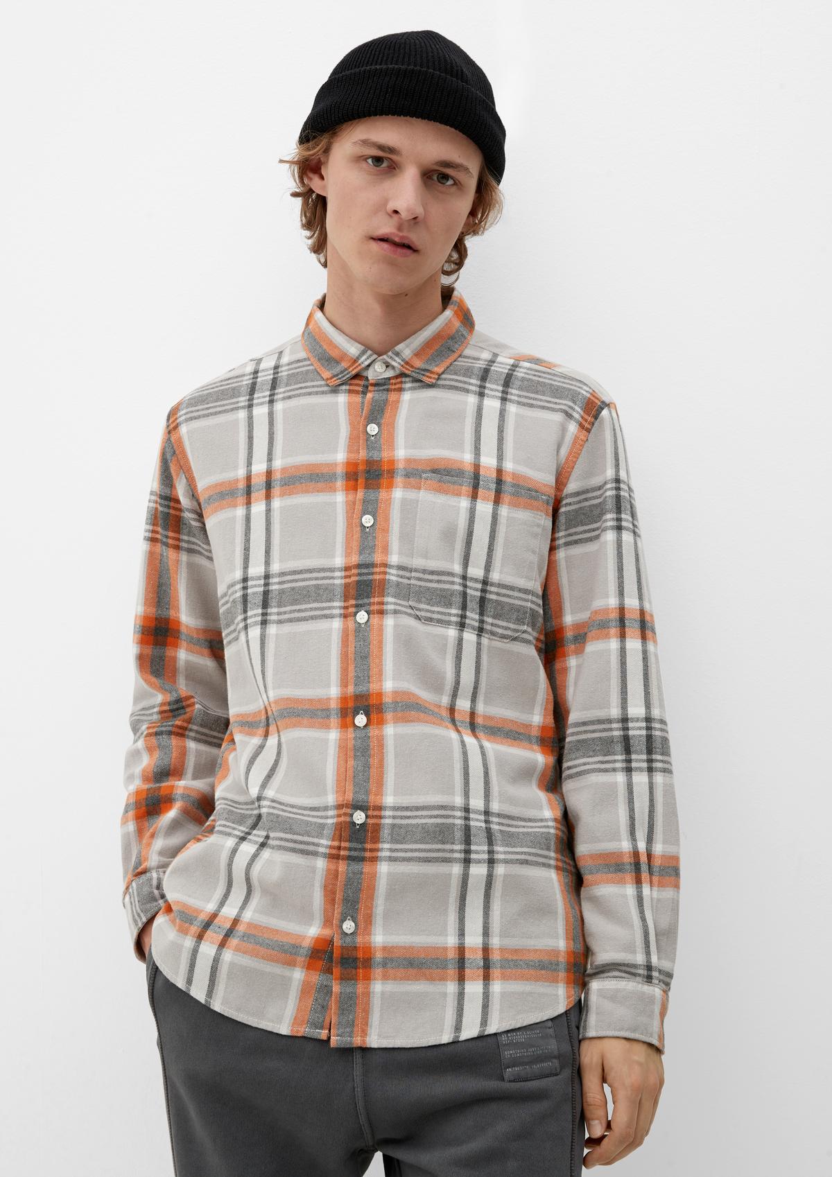 s.Oliver Regular : chemise en coton à carreaux