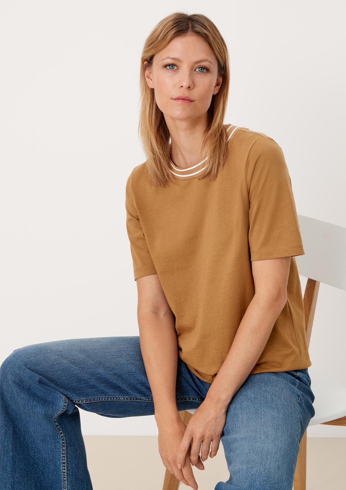 s.Oliver Jersey top with stripe detail