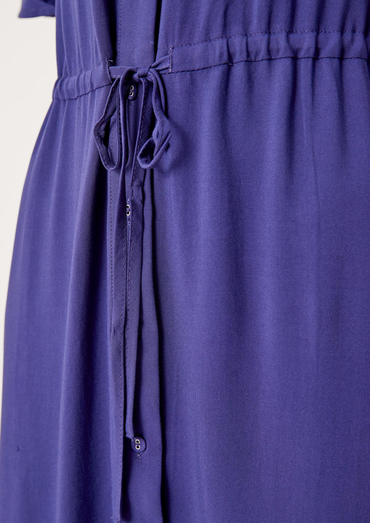 s.Oliver Viscose dress with drawstring ties
