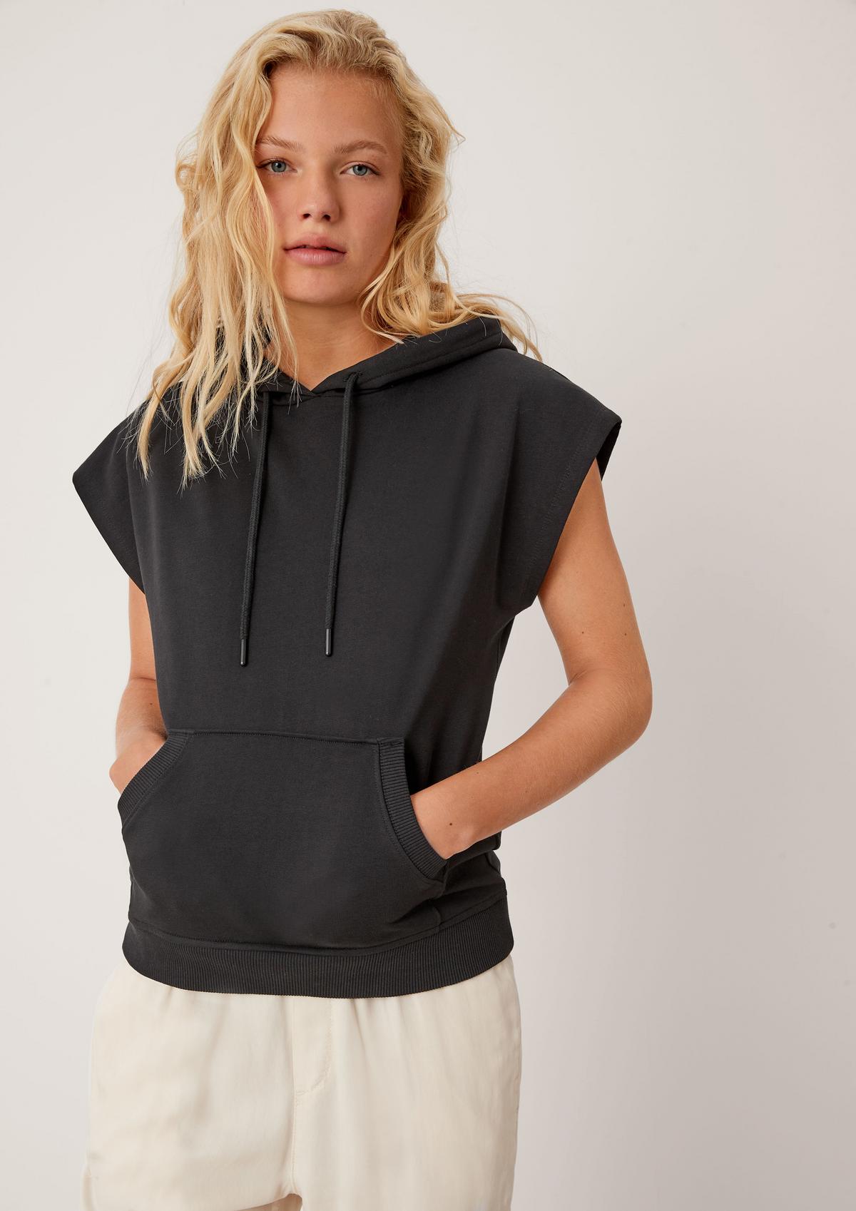s.Oliver Sleeveless jumper with a hood