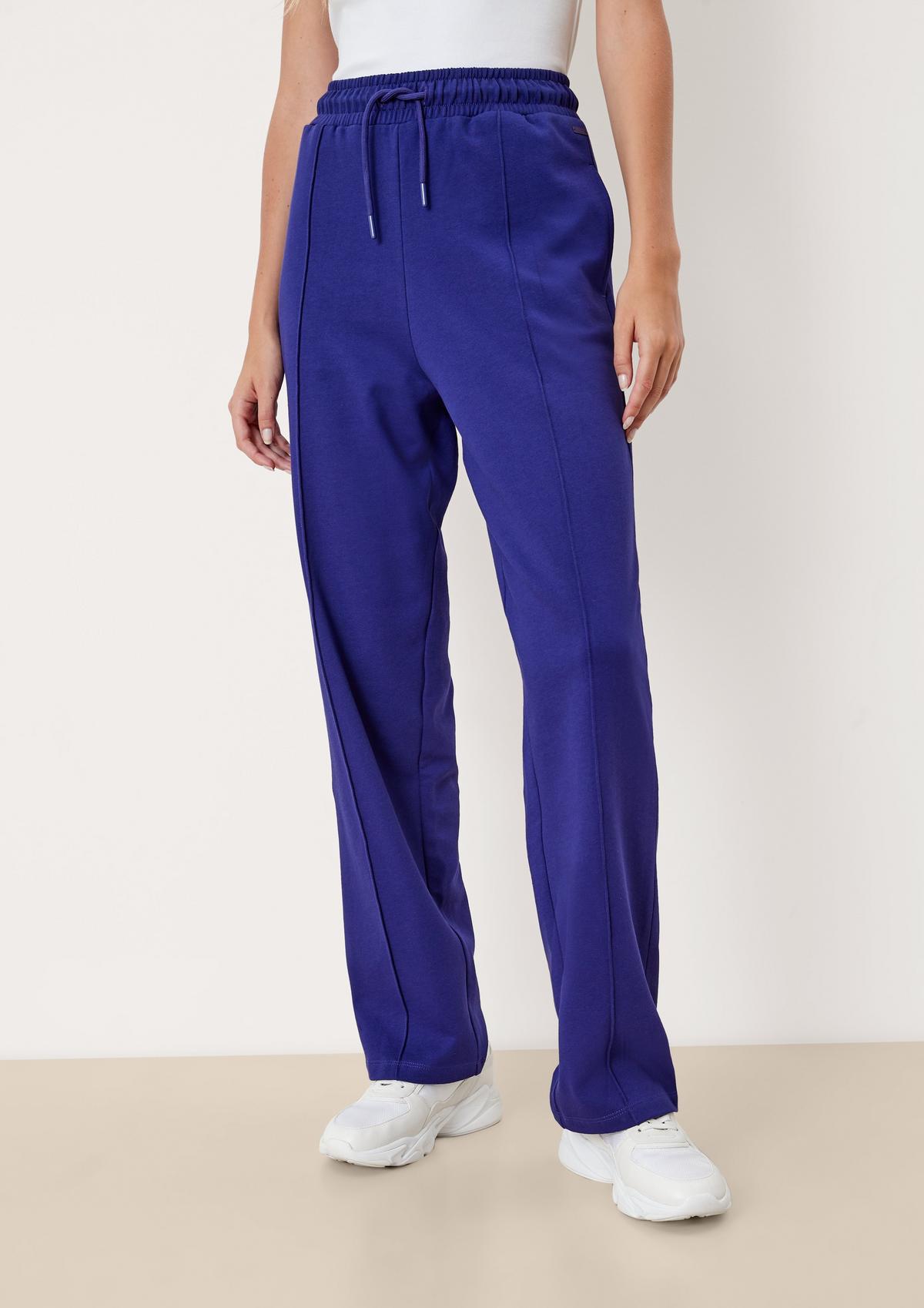 s.Oliver Relaxed: jogger pants met siernaad