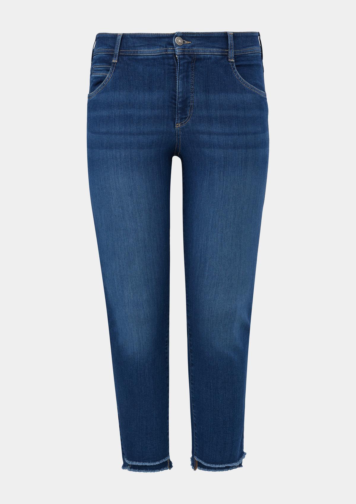 s.Oliver Slim: jeans hlače z zadaj daljšim spodnjim robom