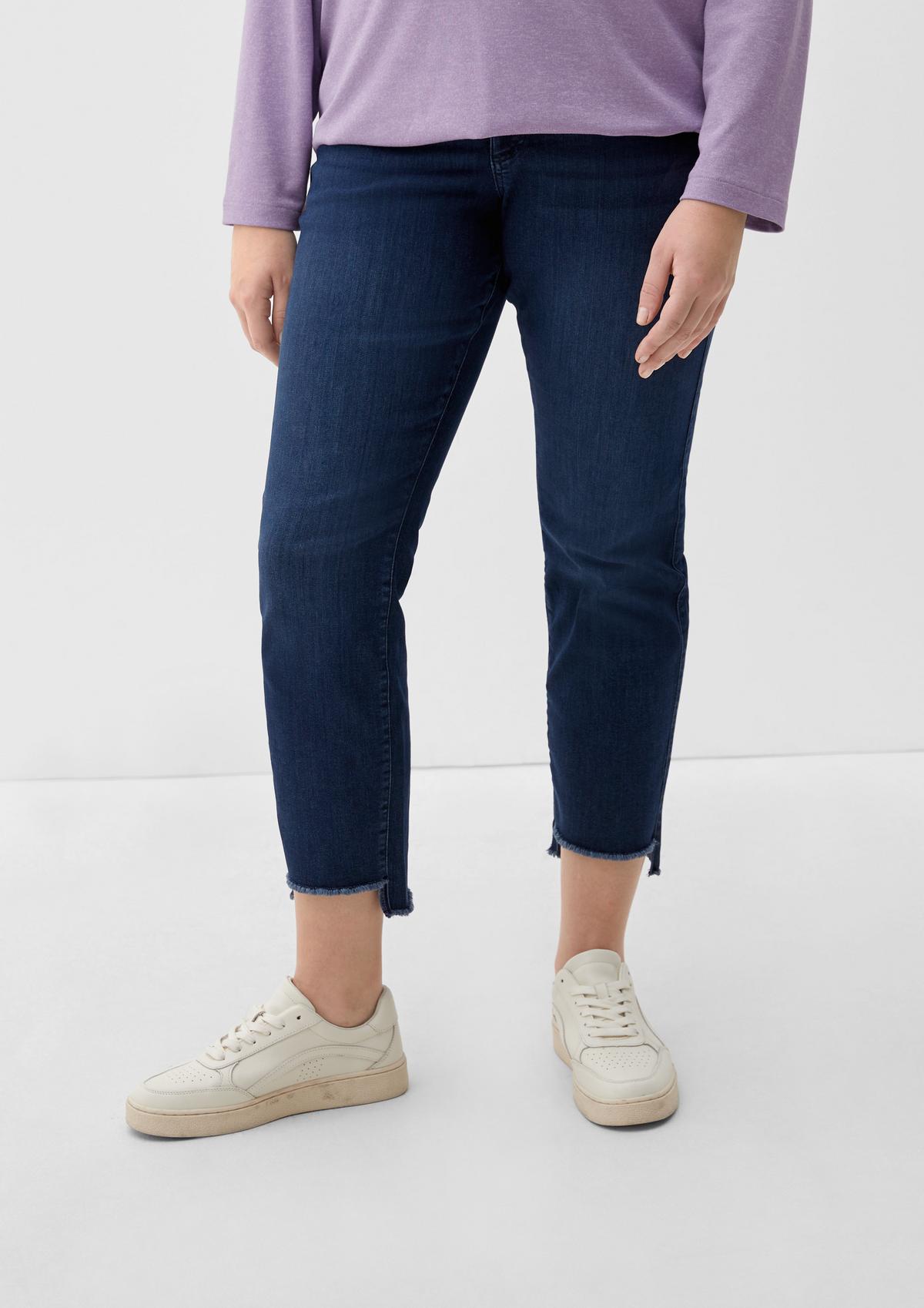 s.Oliver Slim: jeans met high low-zoom