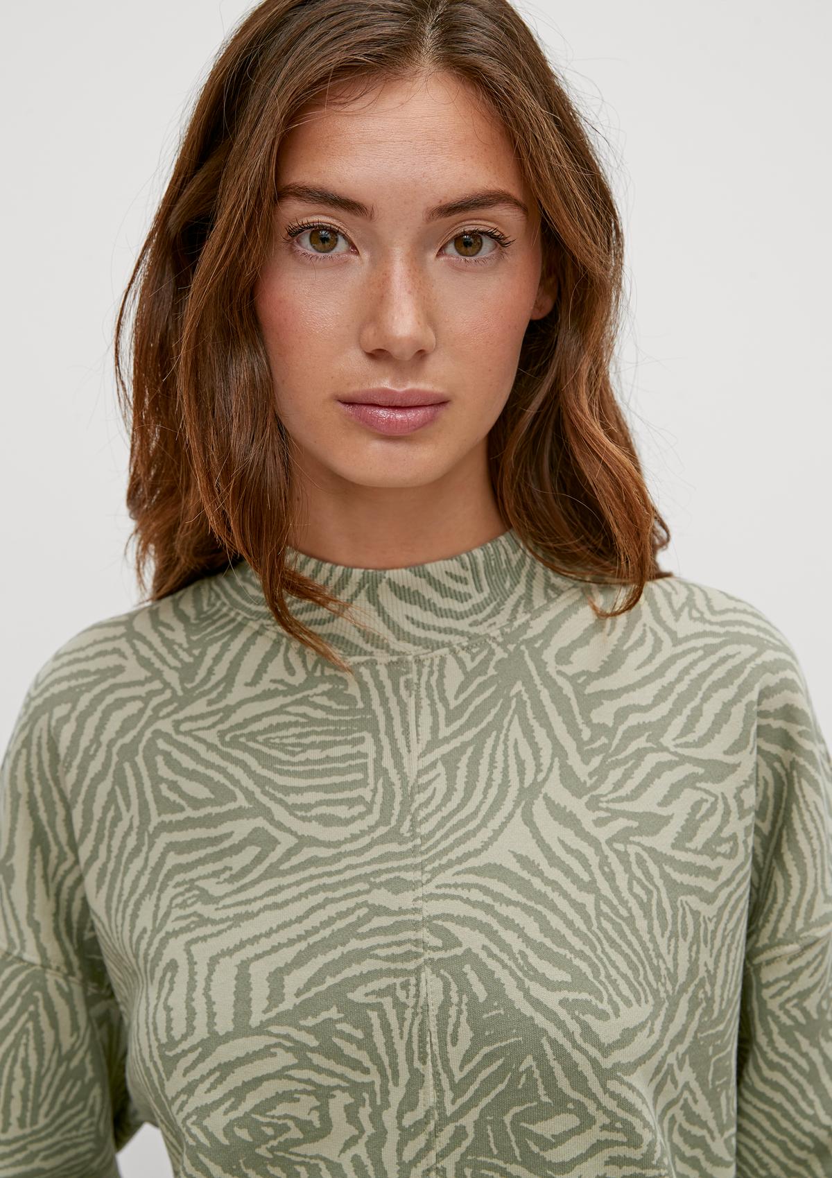 comma Sweatshirt with an all-over pattern