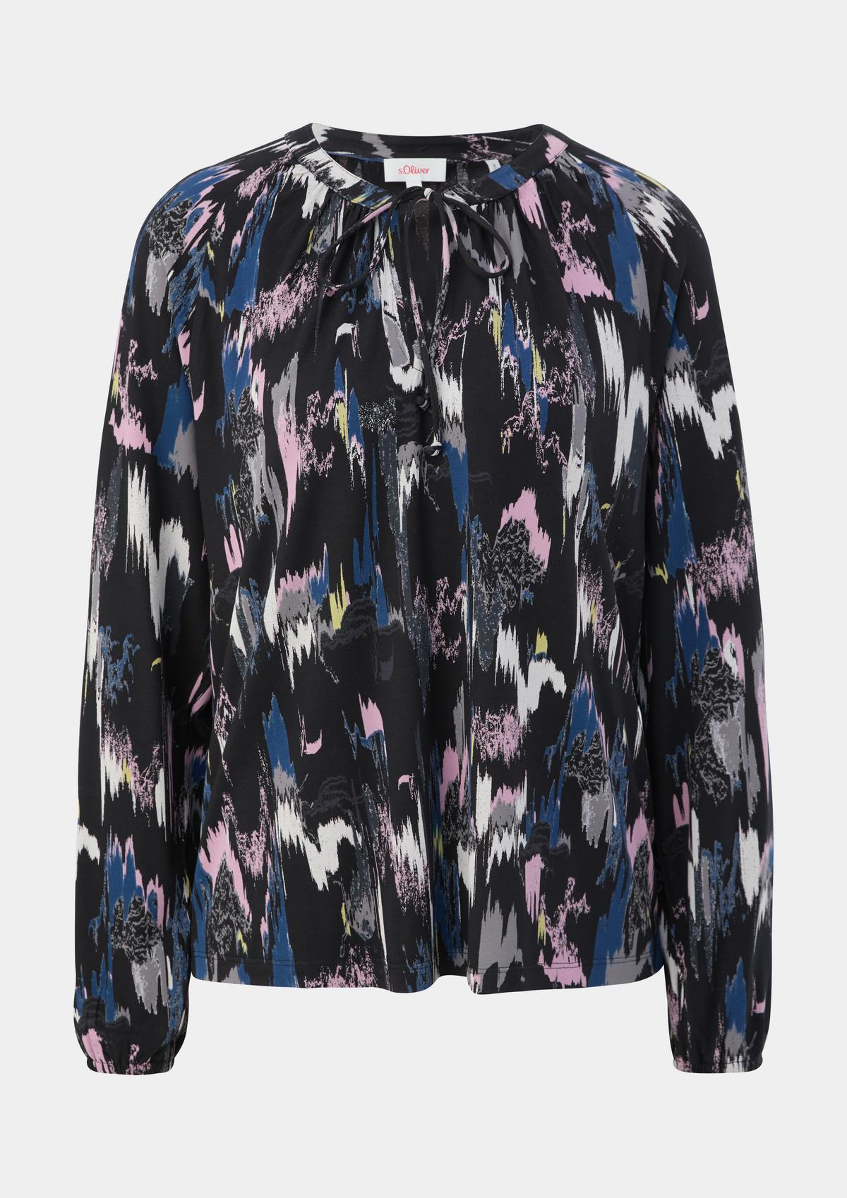 s.Oliver Jersey blouse with an all-over pattern