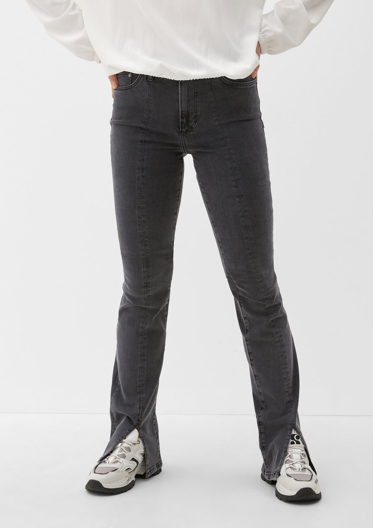 s.Oliver Slim: jeans hlače s stranskim razporkom