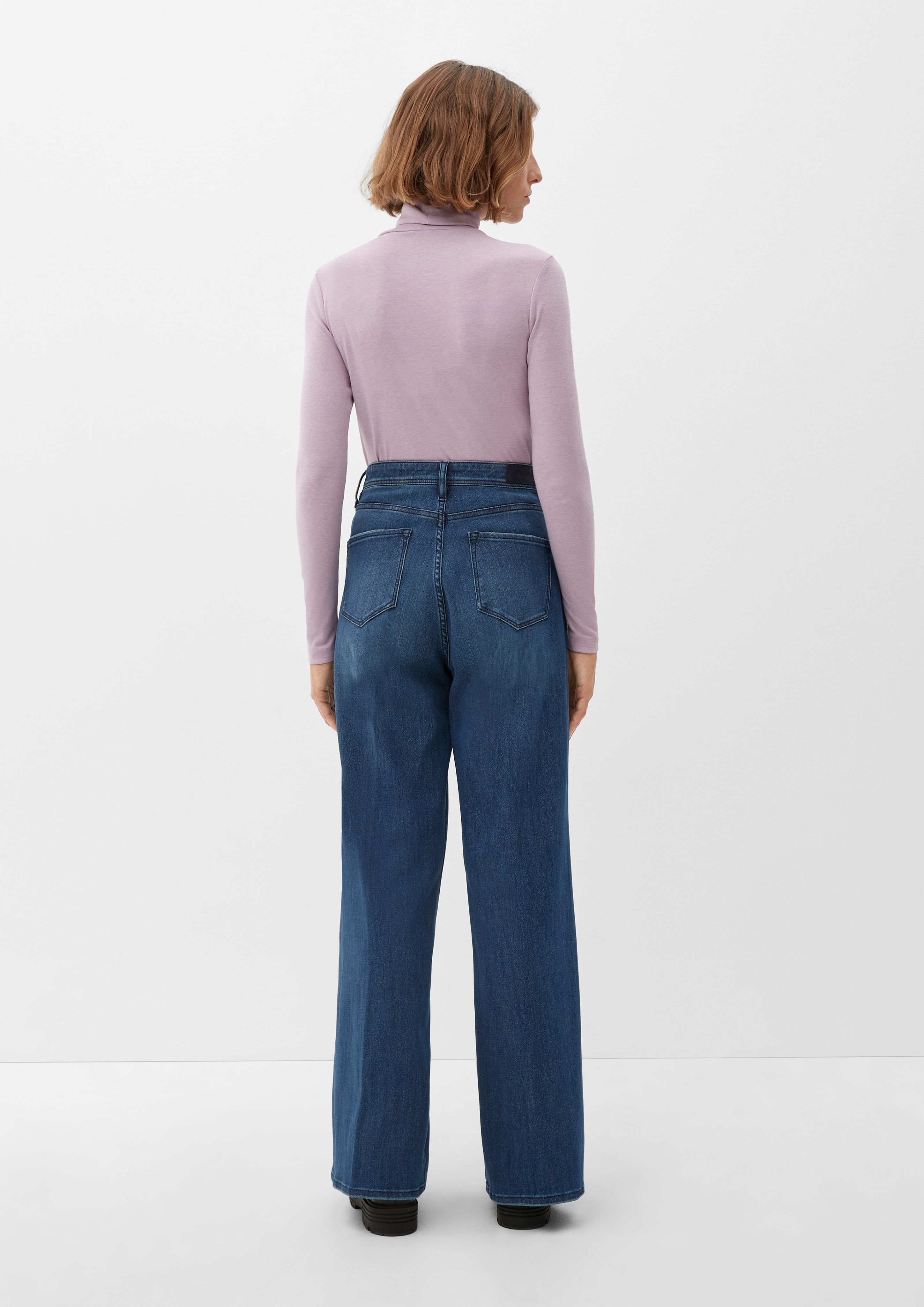 Suri wideleg jeans with glitter yarn ocean blue s.Oliver