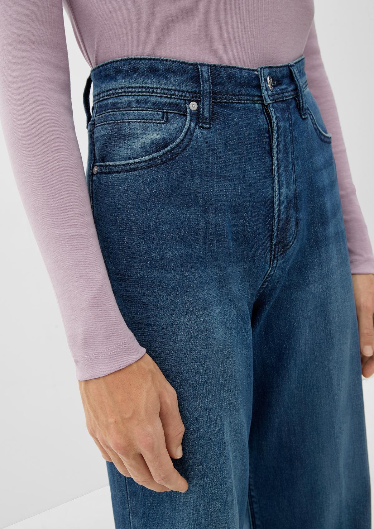 s.Oliver Suri: wide leg jeans met glittergaren