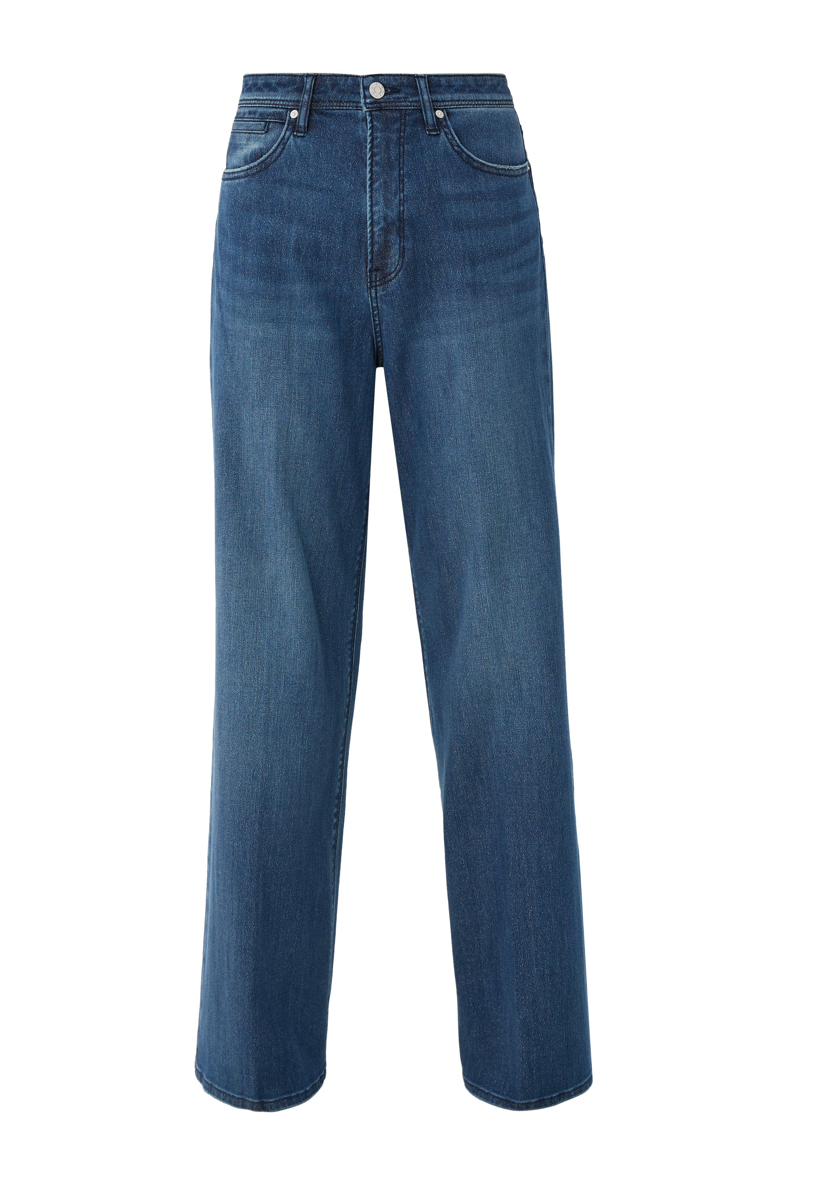 Suri wideleg jeans with glitter yarn ocean blue s.Oliver