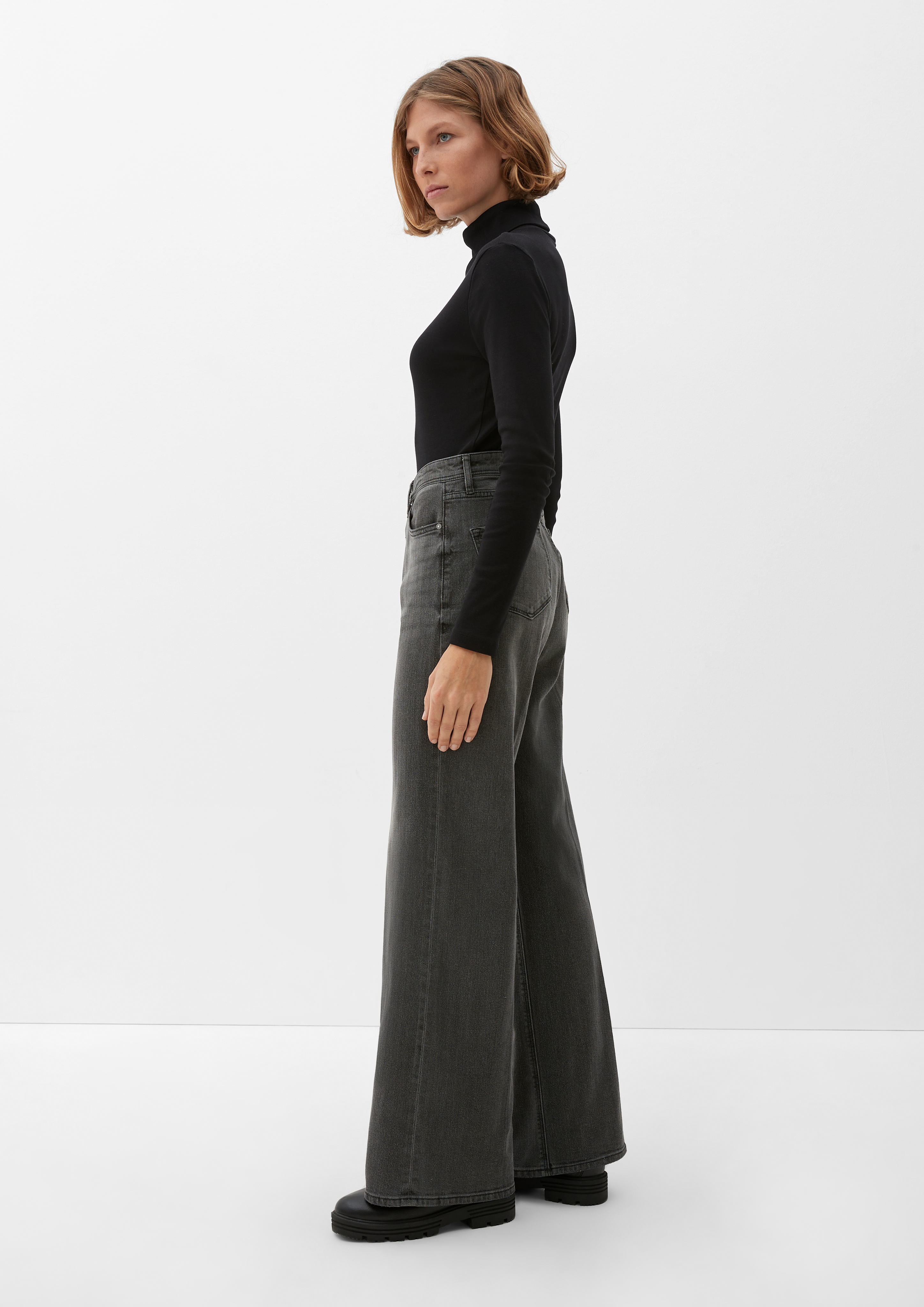 Suri wideleg jeans with glitter yarn ocean blue s.Oliver