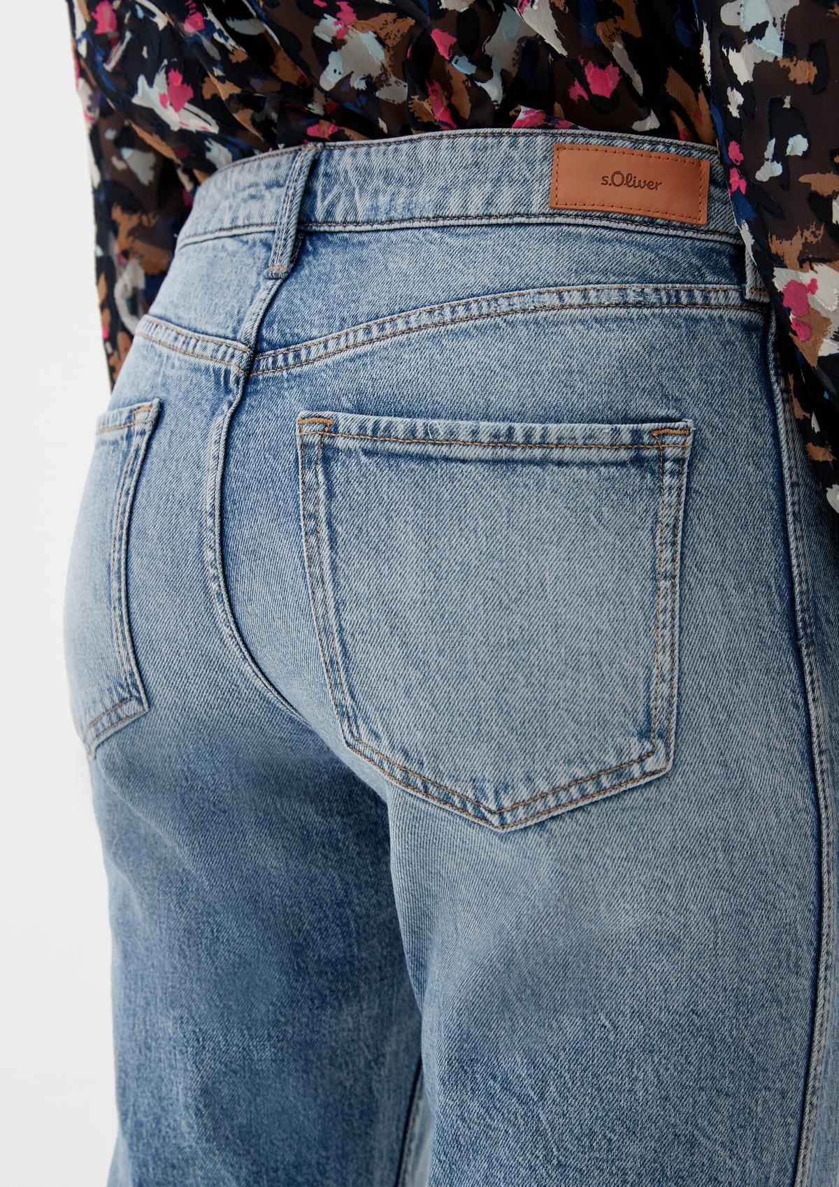 s.Oliver Cropped-Jeans Karolin / Regular Fit / High Rise / Straight Leg 