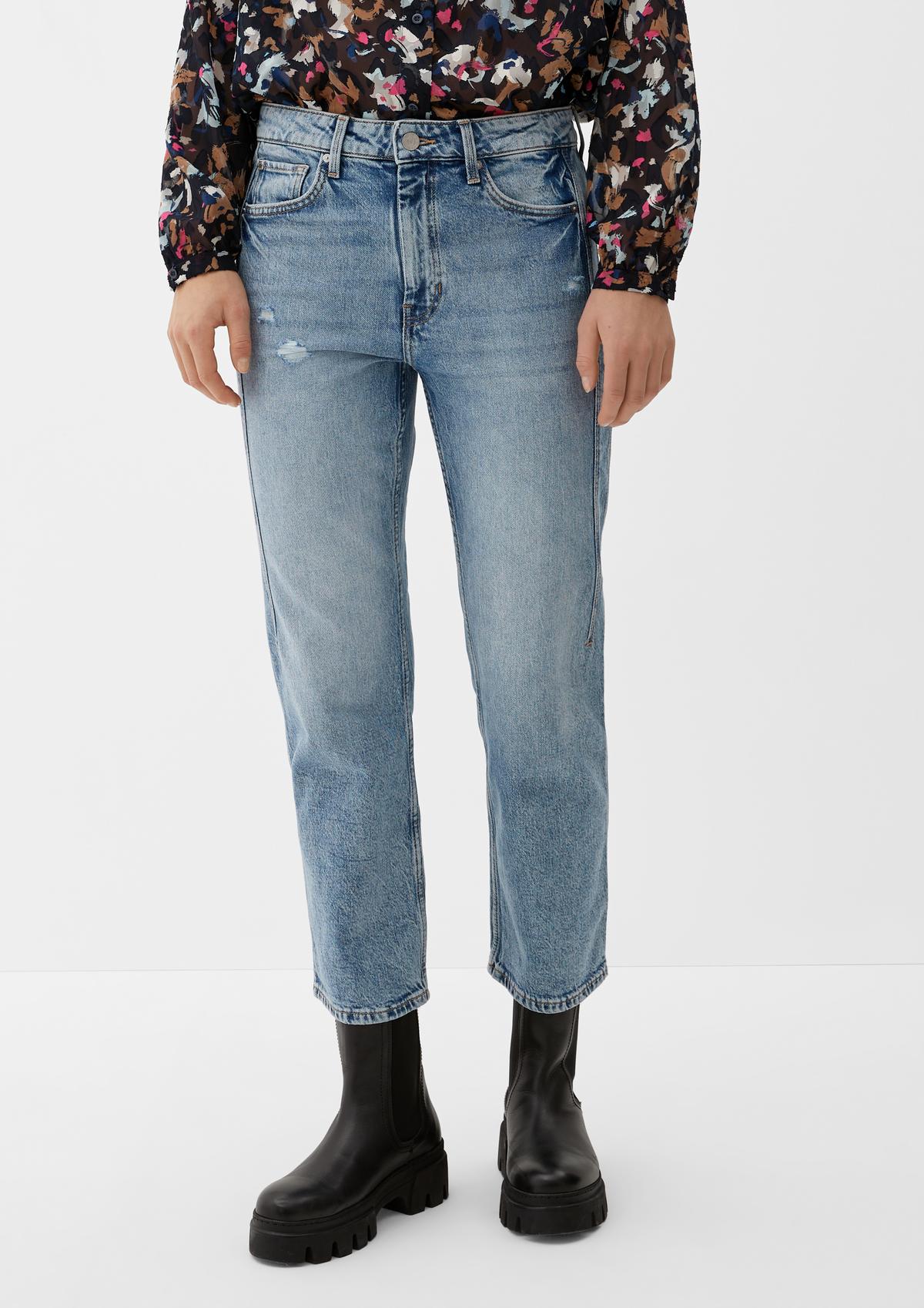 Regular: jeans met rechte pijpen