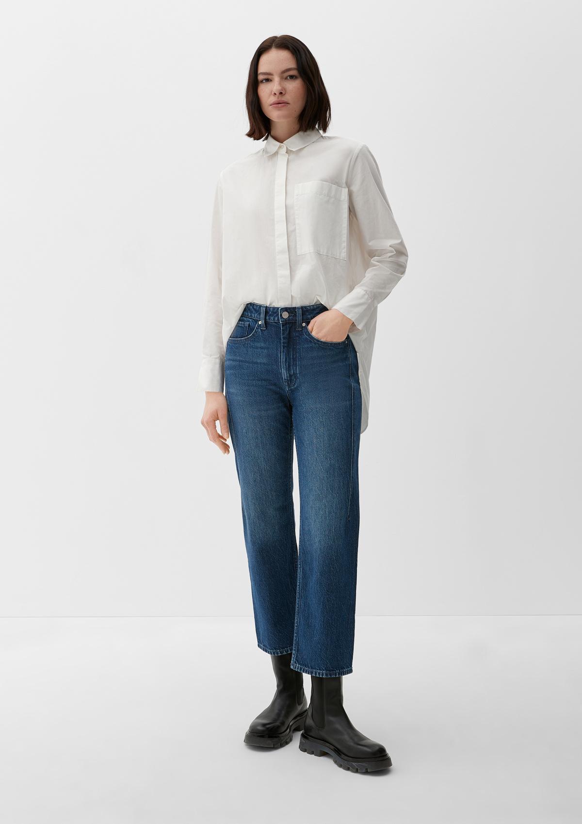 Regular fit: cropped jeans with a straight leg