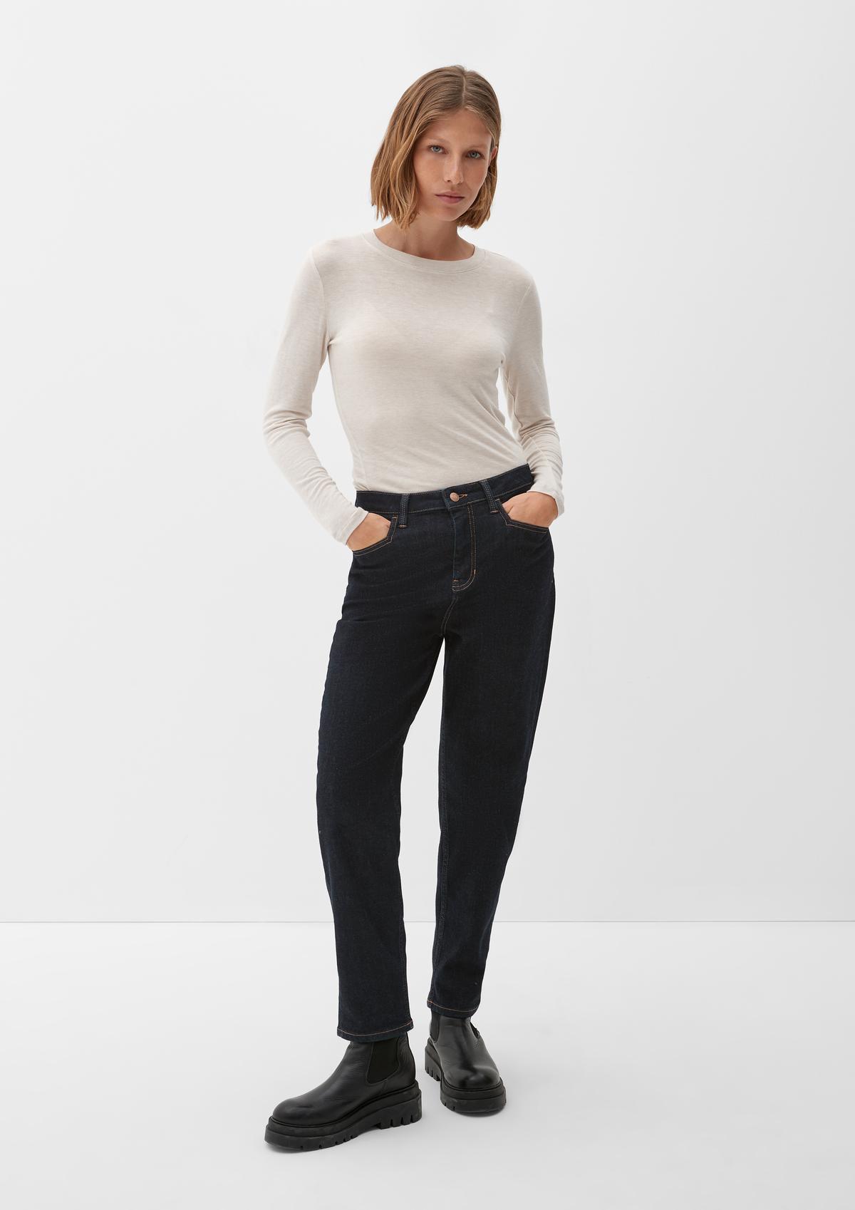 s.Oliver Regular: jeans met borduursels