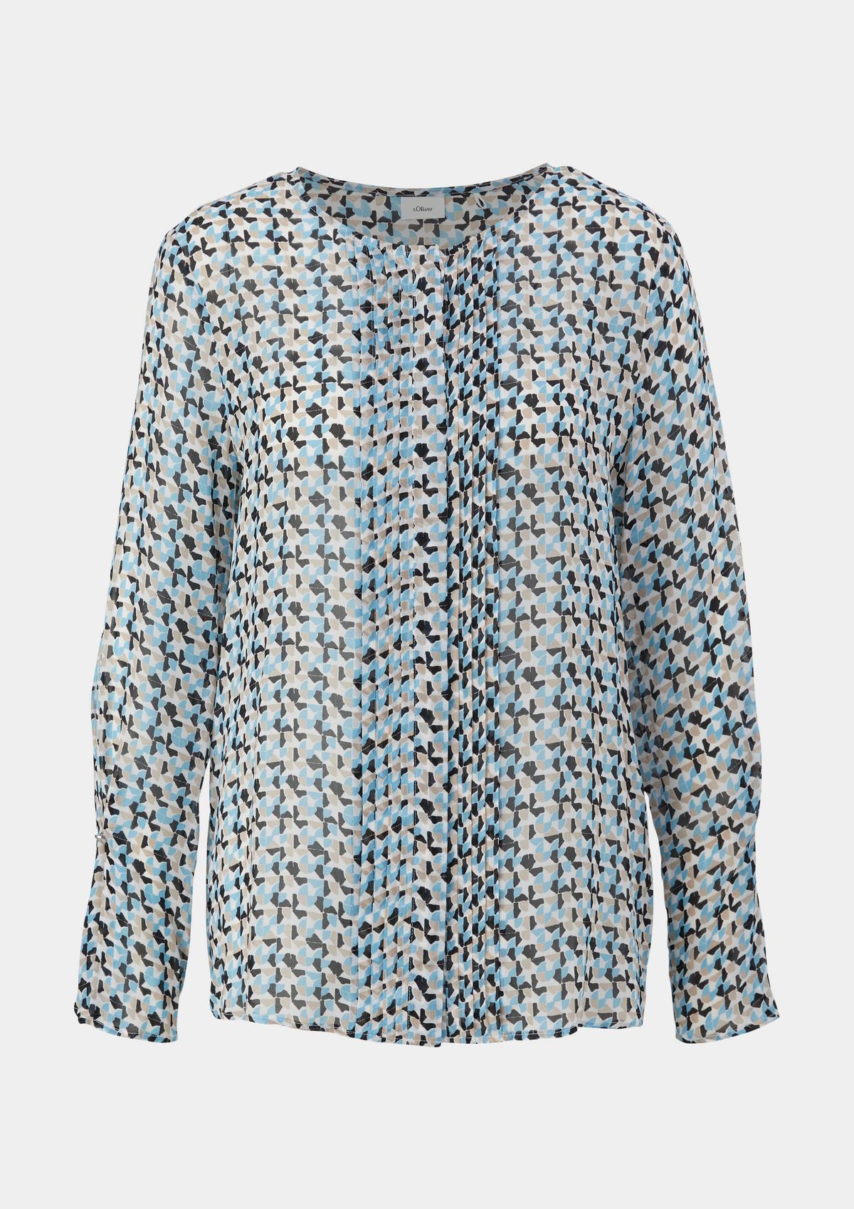 s.Oliver Viscose blouse with pintucks