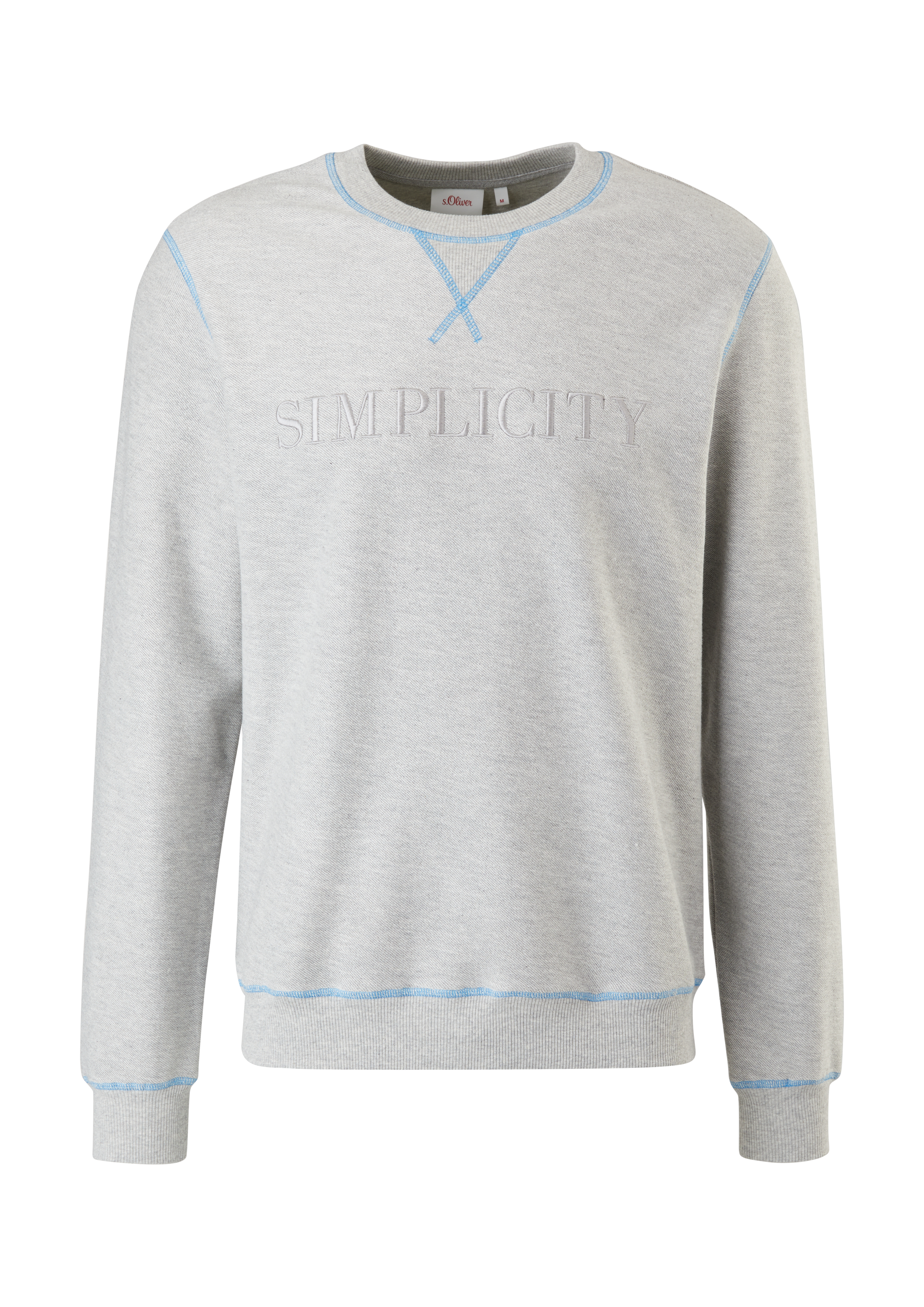 s.Oliver Sweatshirt mit Kontrast-Naht