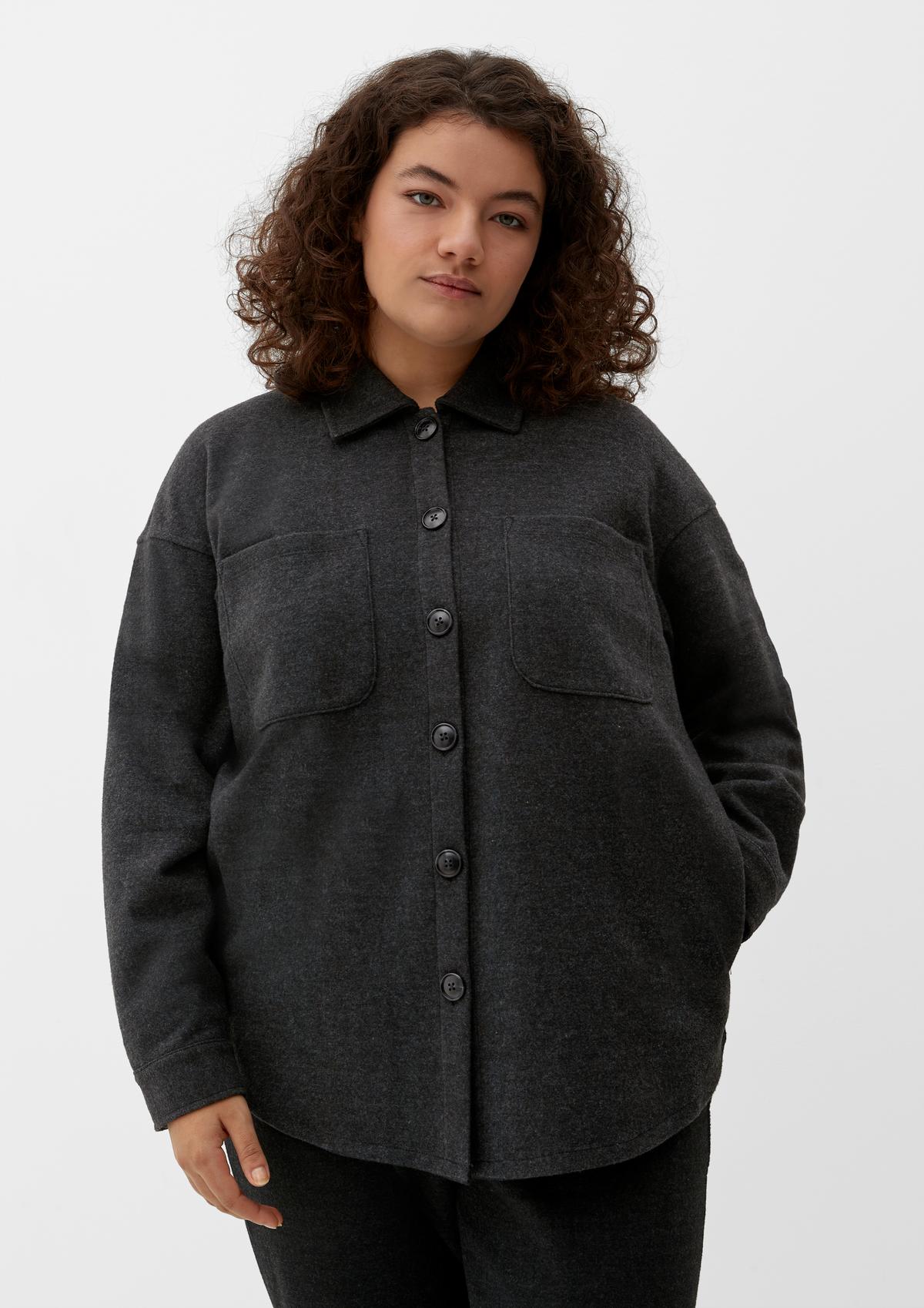 s.Oliver Shirt jacket in a wool look