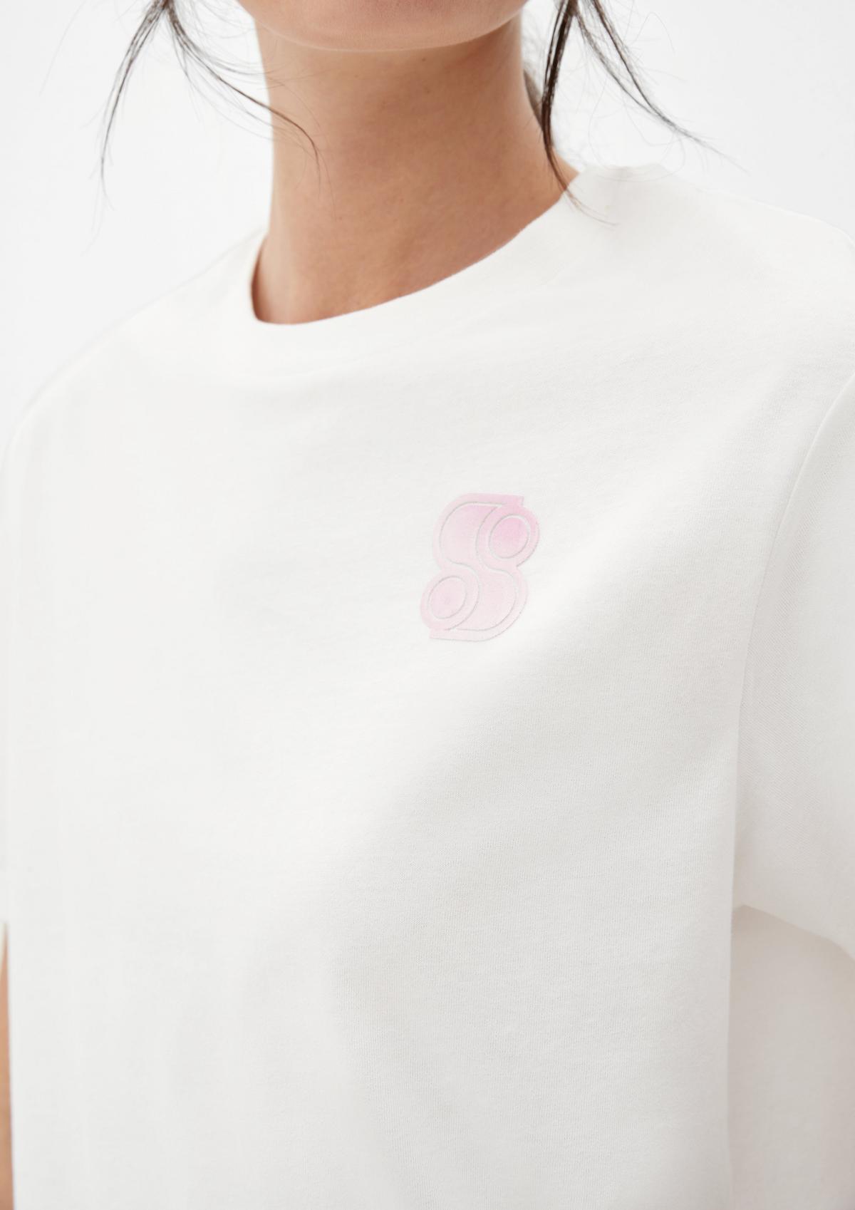s.Oliver T-Shirt mit gummiertem Printdetail