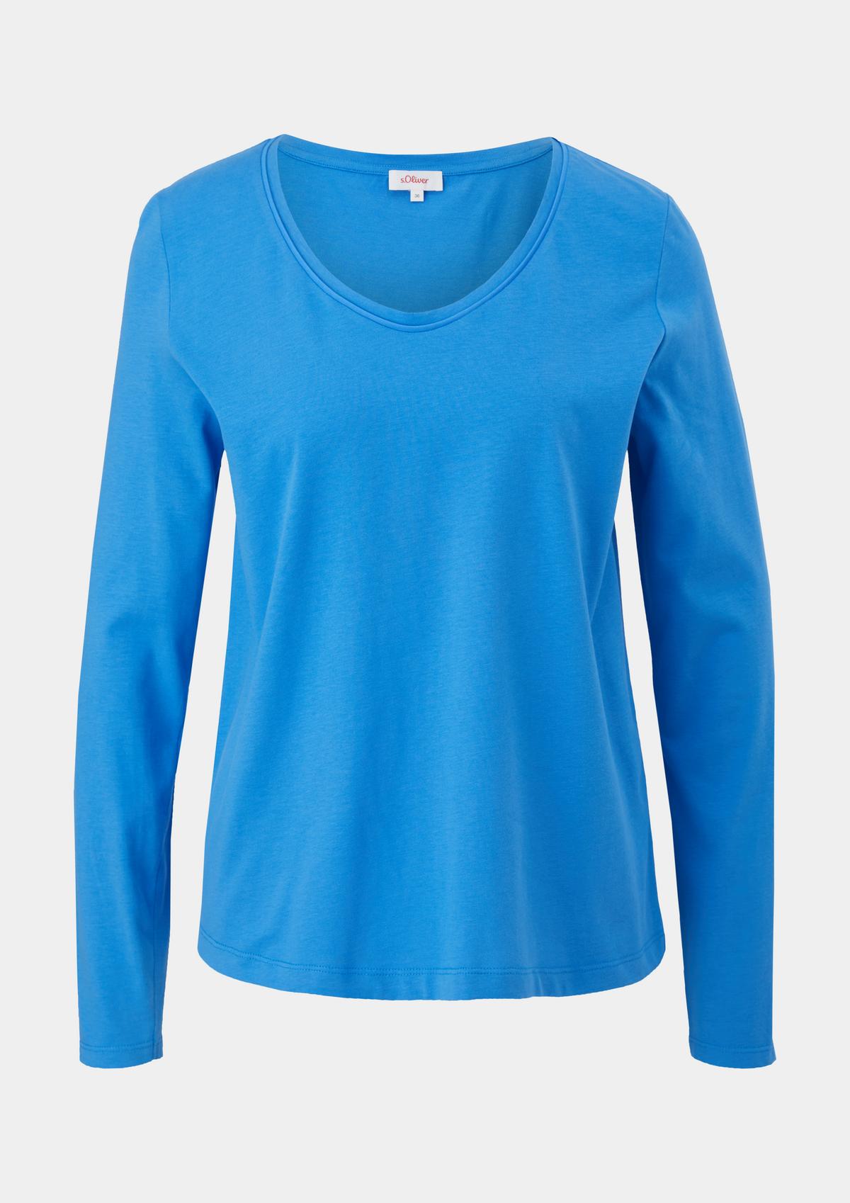 s.Oliver Long sleeve top with a bateau neckline
