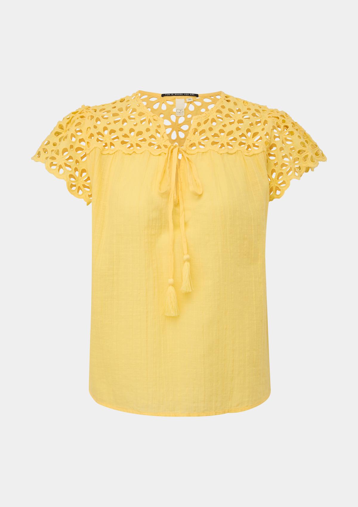s.Oliver Blouse with broderie anglaise