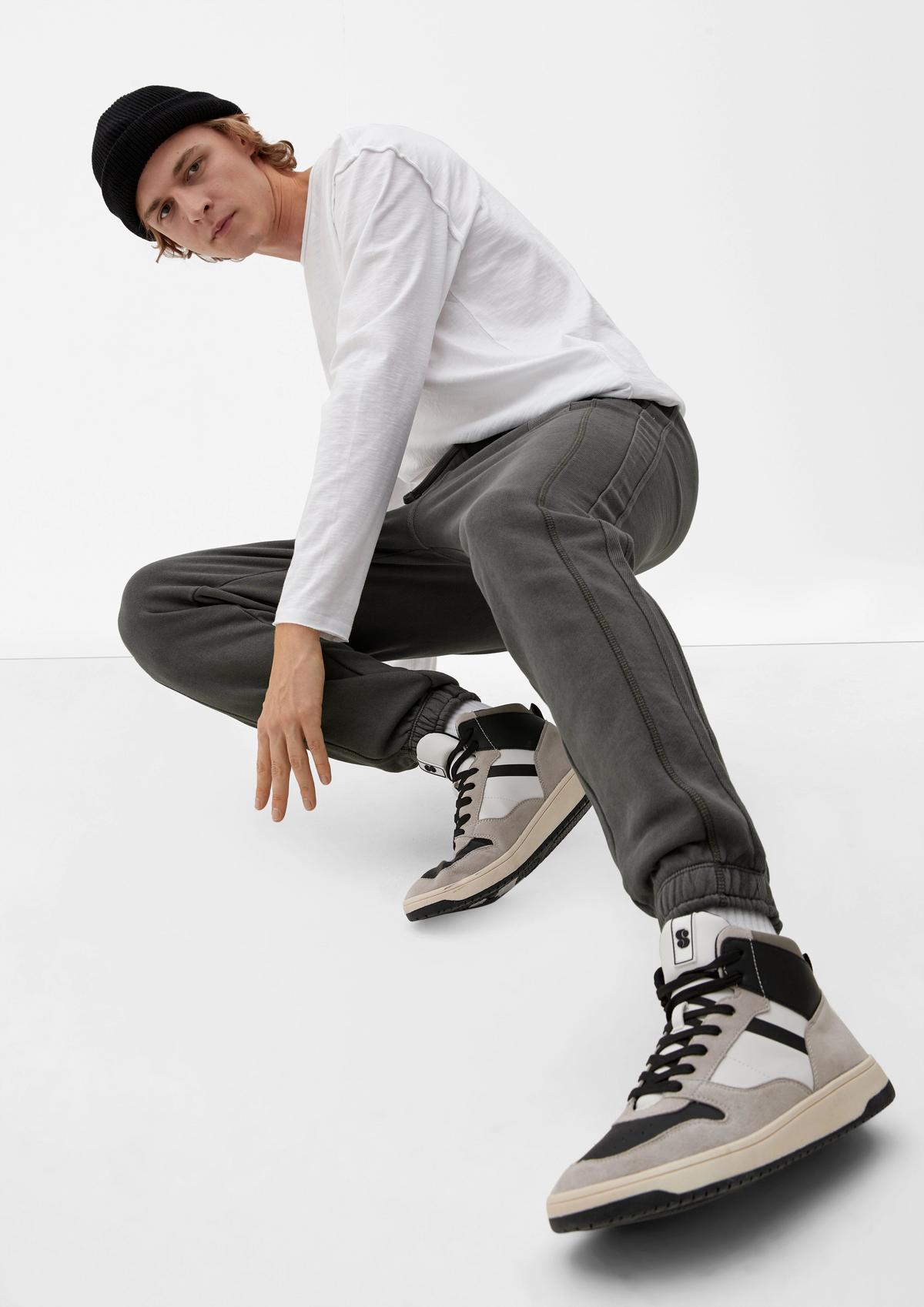 s.Oliver Regular : pantalon de jogging d’aspect chiné