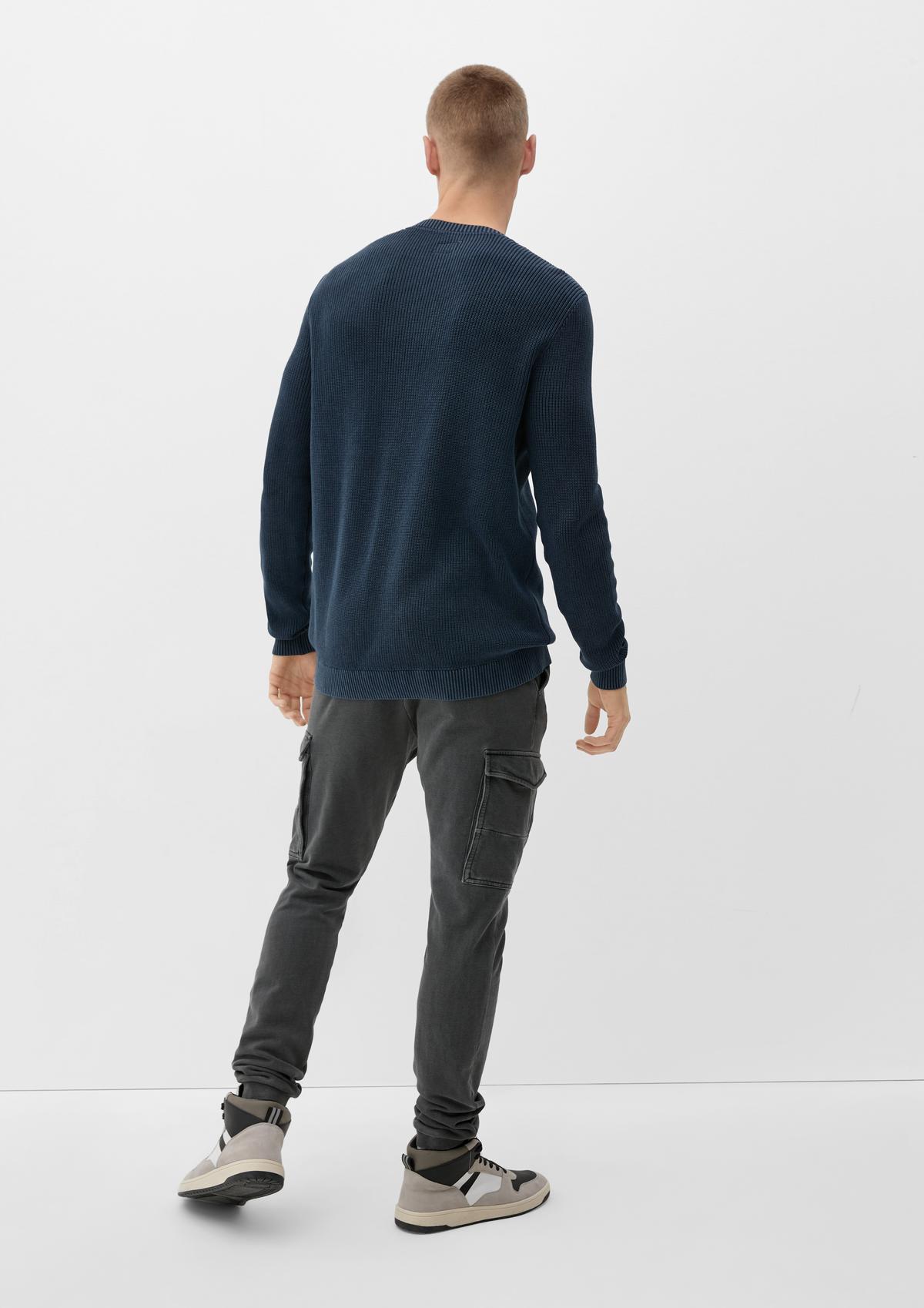 s.Oliver Knitted jumper with a garment dye