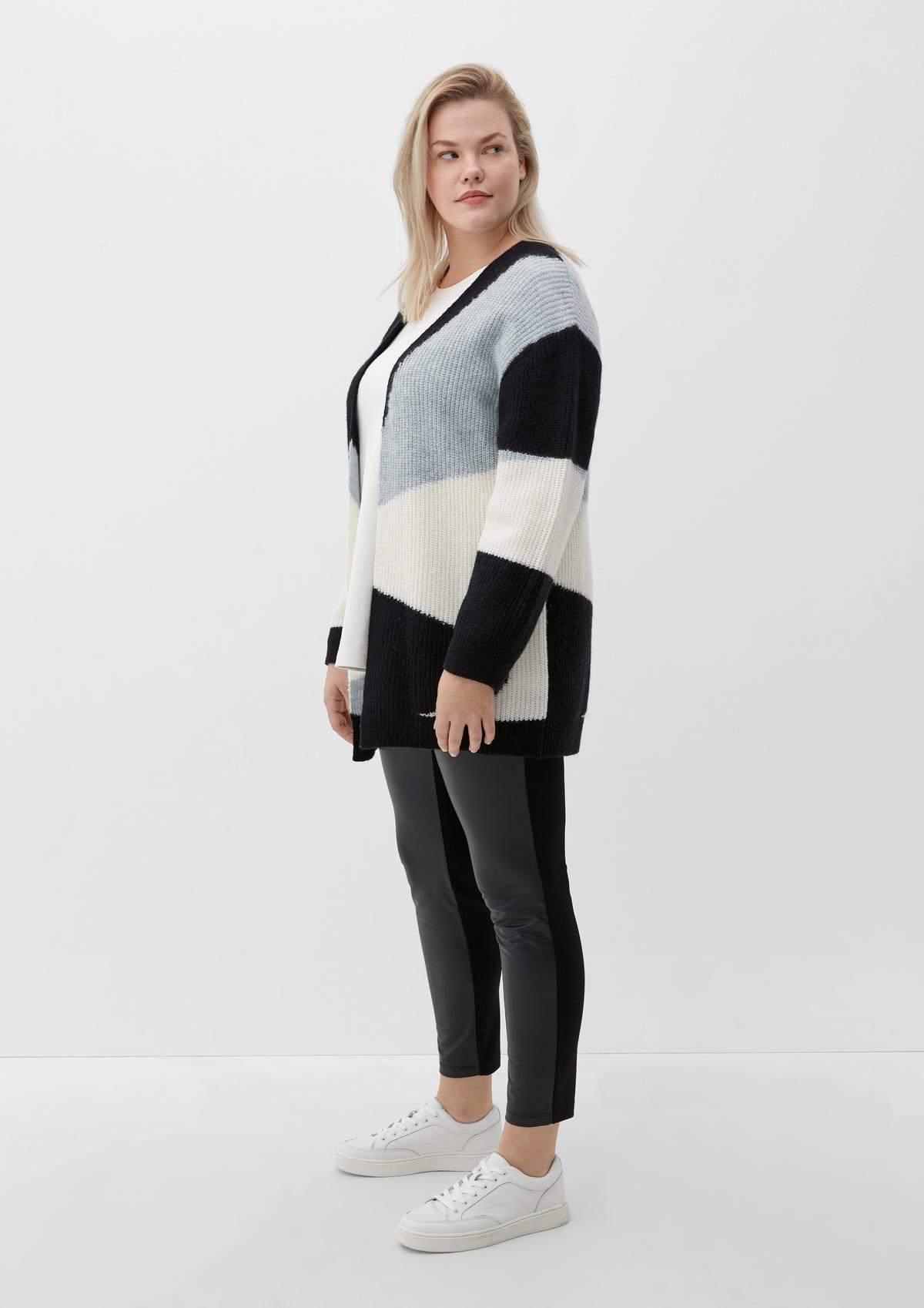 s.Oliver Patterned cardigan in a wool blend